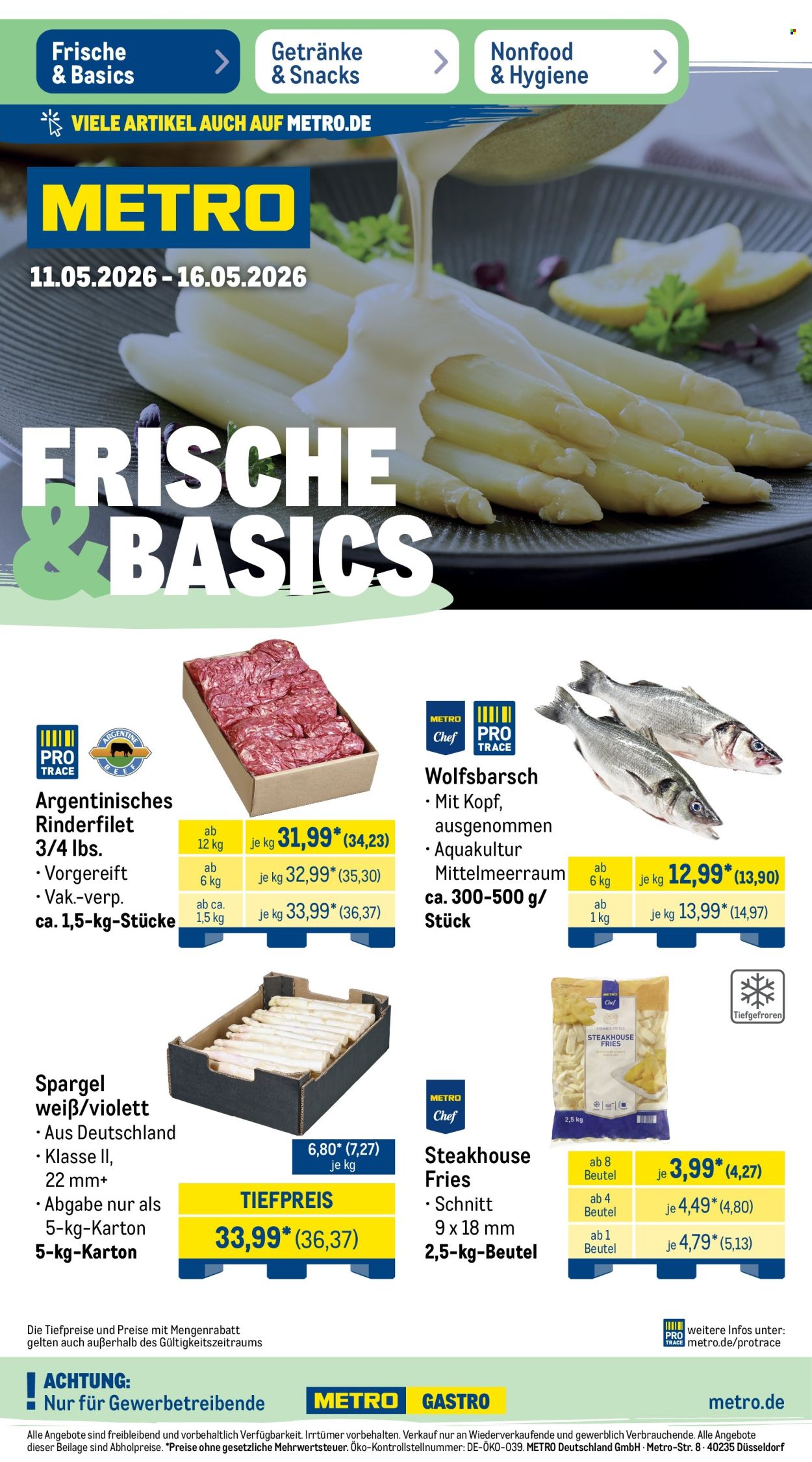 Metro Prospekte  - 11.05.2026 - 16.05.2026. Seite 1