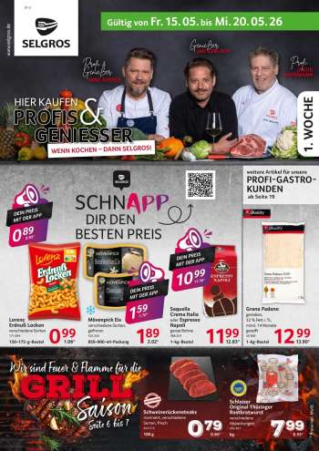 Prospekte Selgros - 15.05.2026 - 20.05.2026.