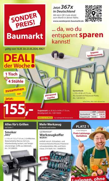 Prospekte Sonderpreis-Baumarkt - 16.05.2026 - 22.05.2026.