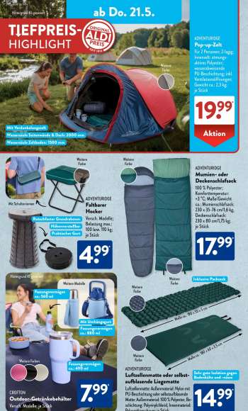 thumbnail - ADVENTURIDGE Pop-up-Zelt