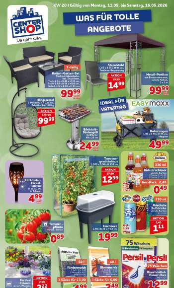 Prospekte CENTERSHOP - 11.05.2026 - 16.05.2026.
