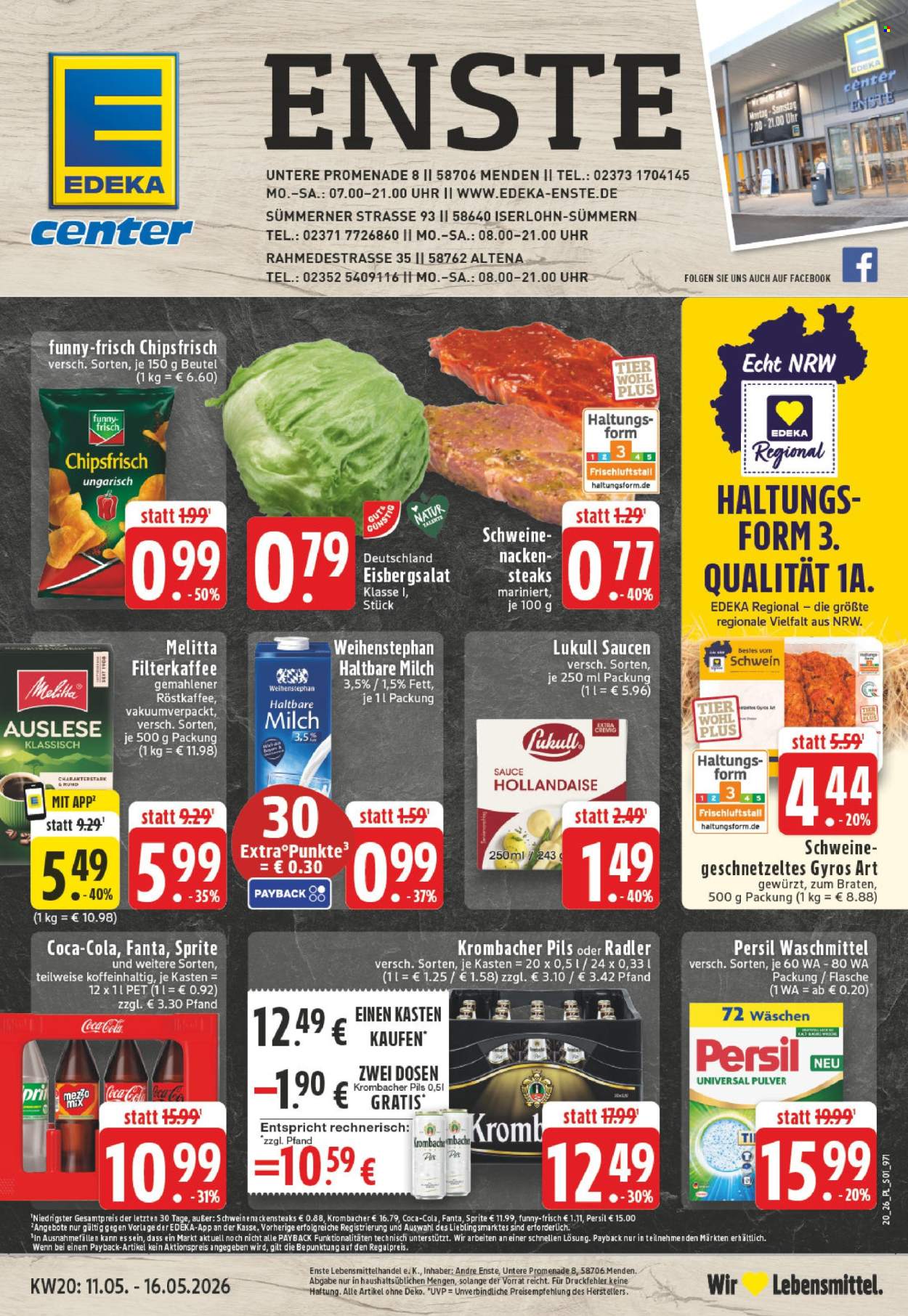 E center Prospekte  - 11.05.2026 - 16.05.2026. Seite 1