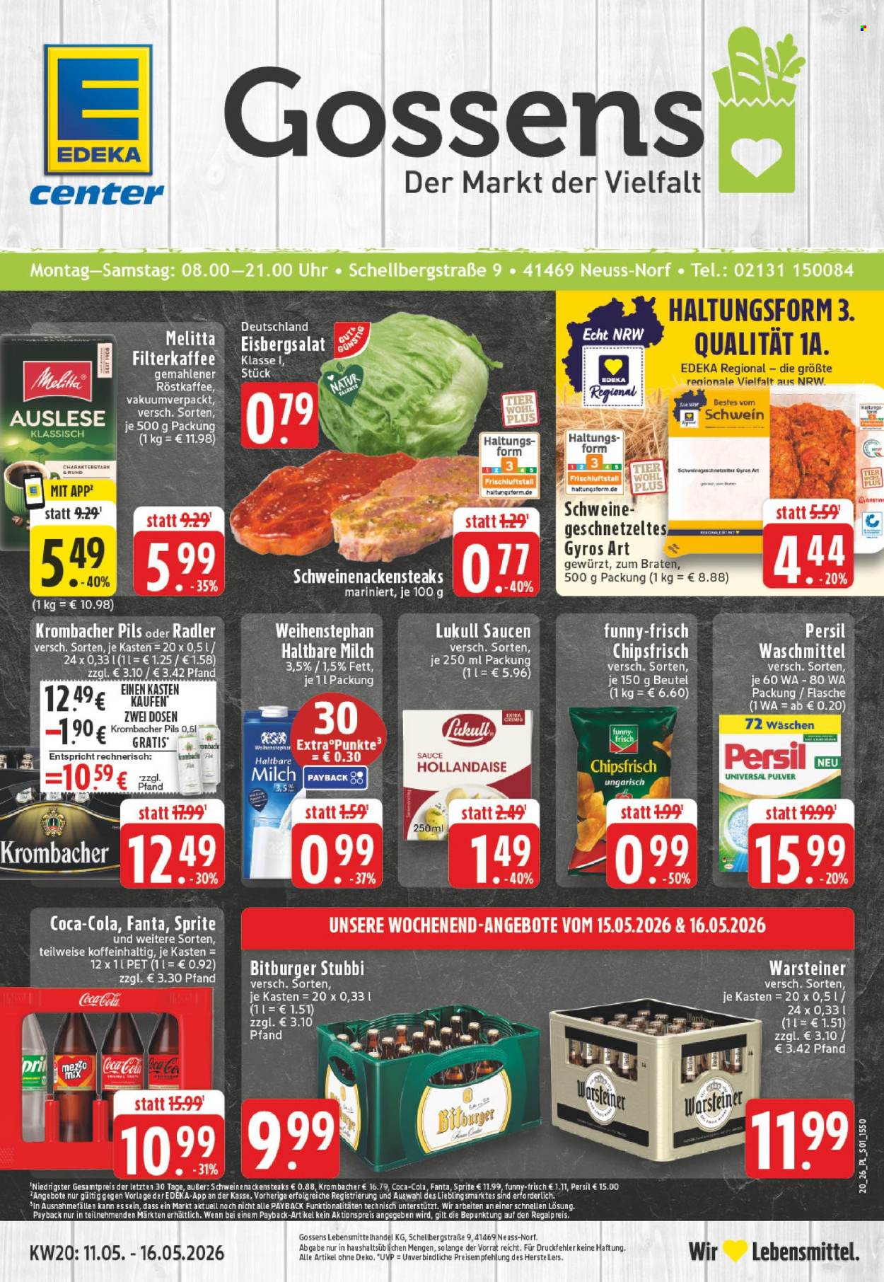 E center Prospekte  - 11.05.2026 - 16.05.2026. Seite 1
