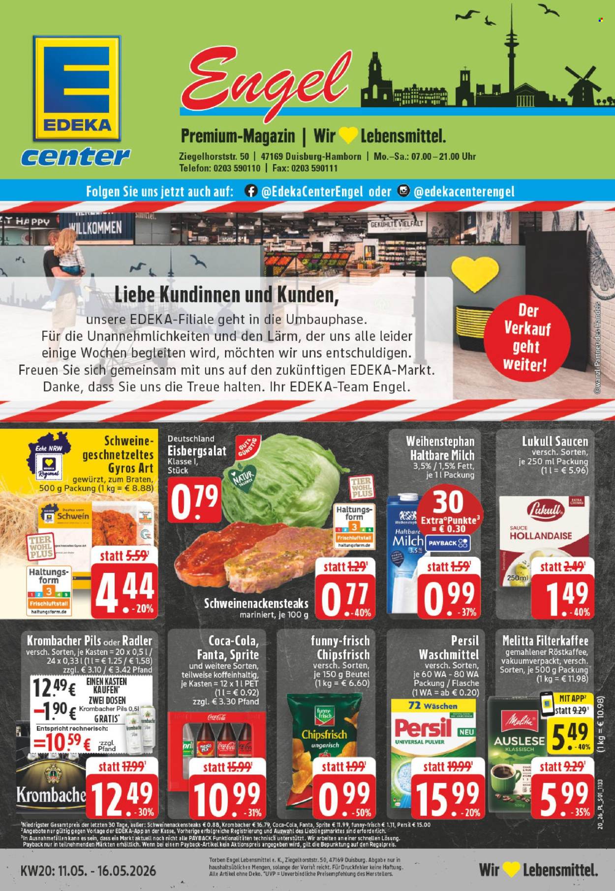 E center Prospekte  - 11.05.2026 - 16.05.2026. Seite 1