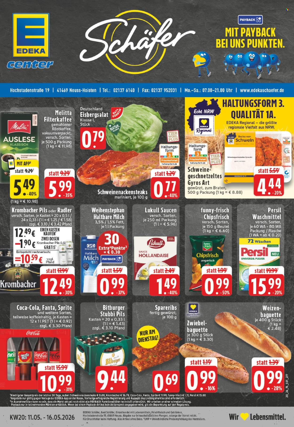 E center Prospekte  - 11.05.2026 - 16.05.2026. Seite 1
