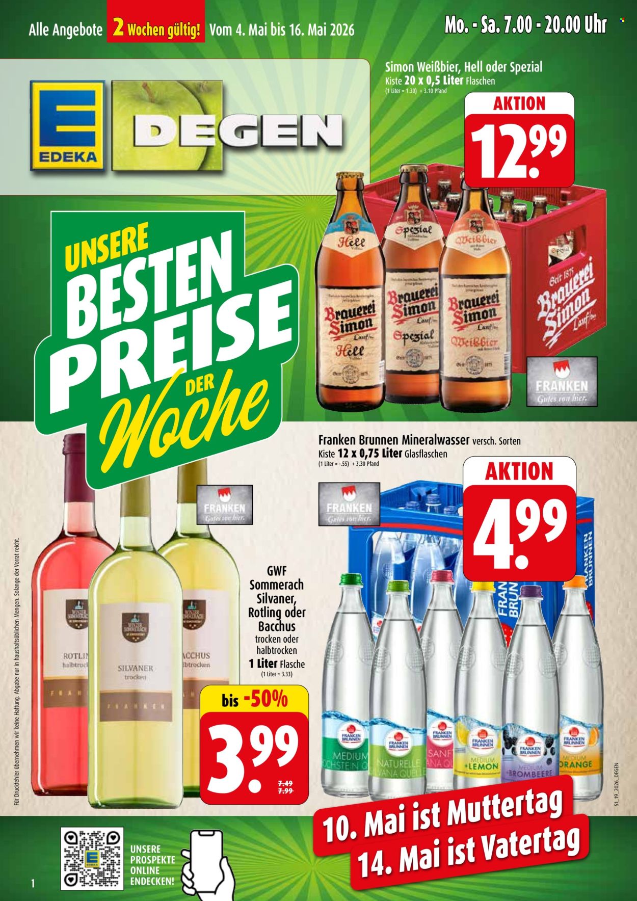 Edeka Prospekte  - 11.05.2026 - 16.05.2026. Seite 1