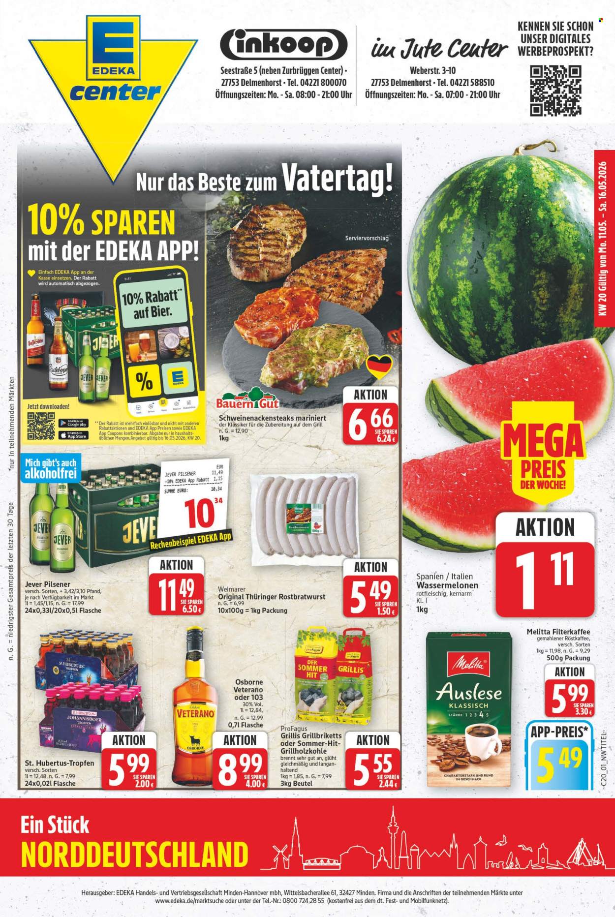 E center Prospekte  - 11.05.2026 - 16.05.2026. Seite 1