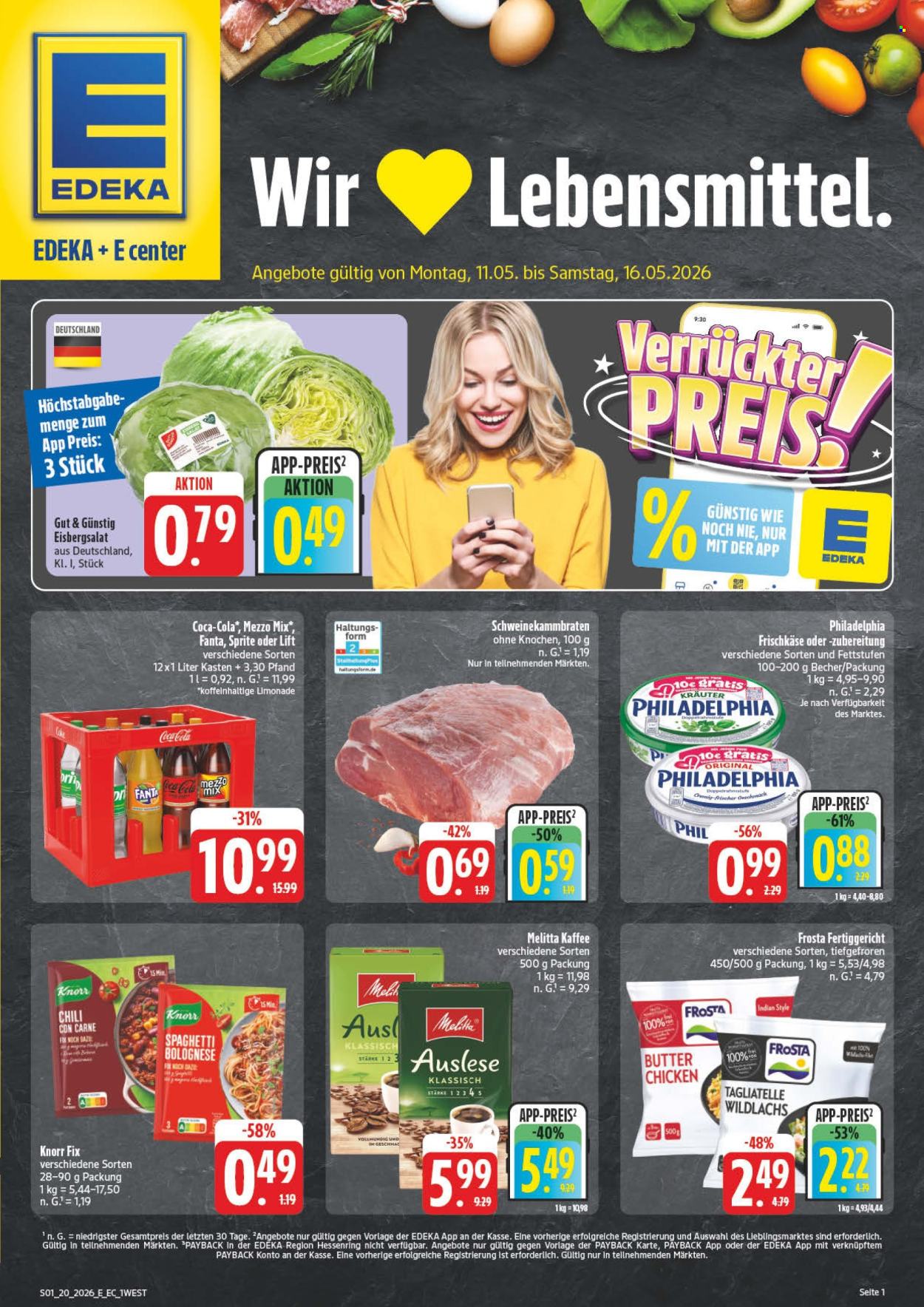 Edeka Prospekte  - 11.05.2026 - 16.05.2026. Seite 1