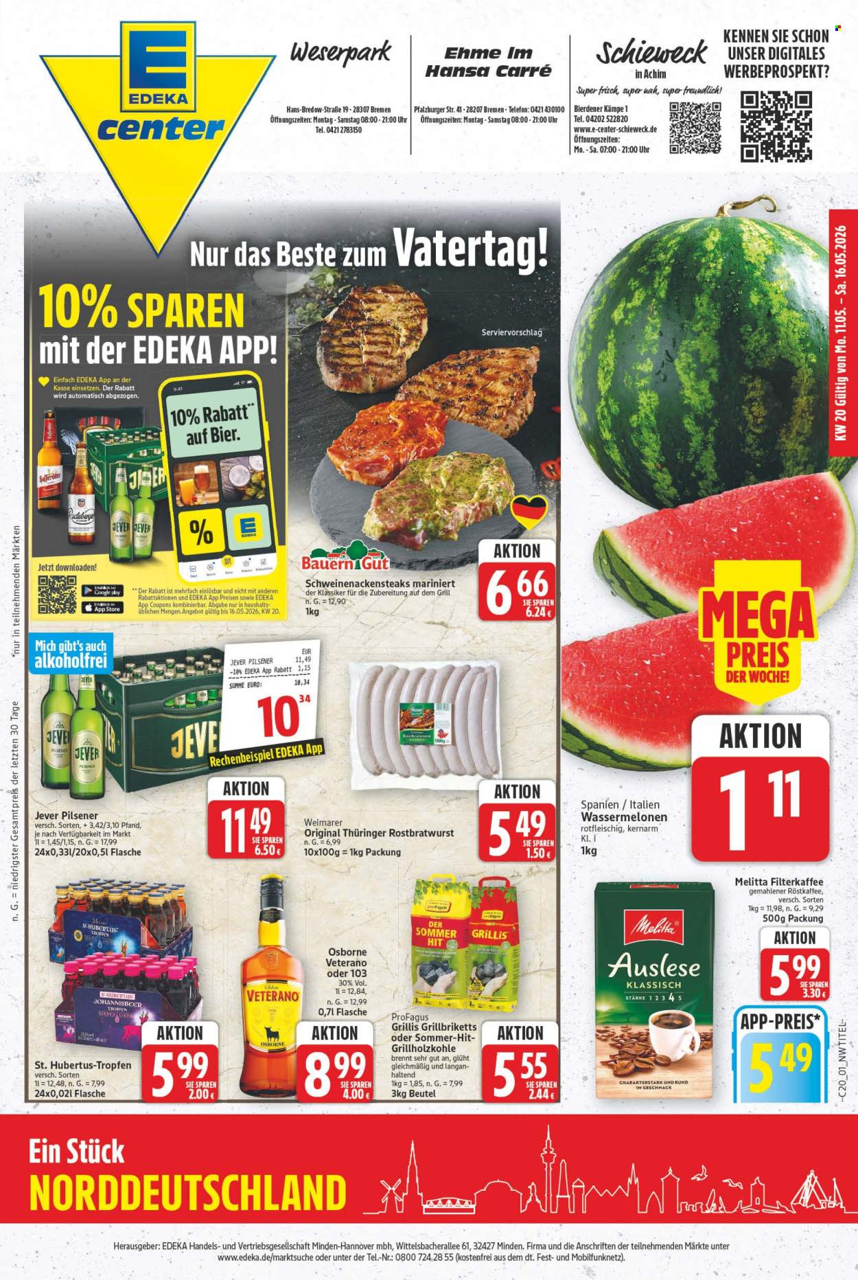 E center Prospekte  - 11.05.2026 - 16.05.2026. Seite 1