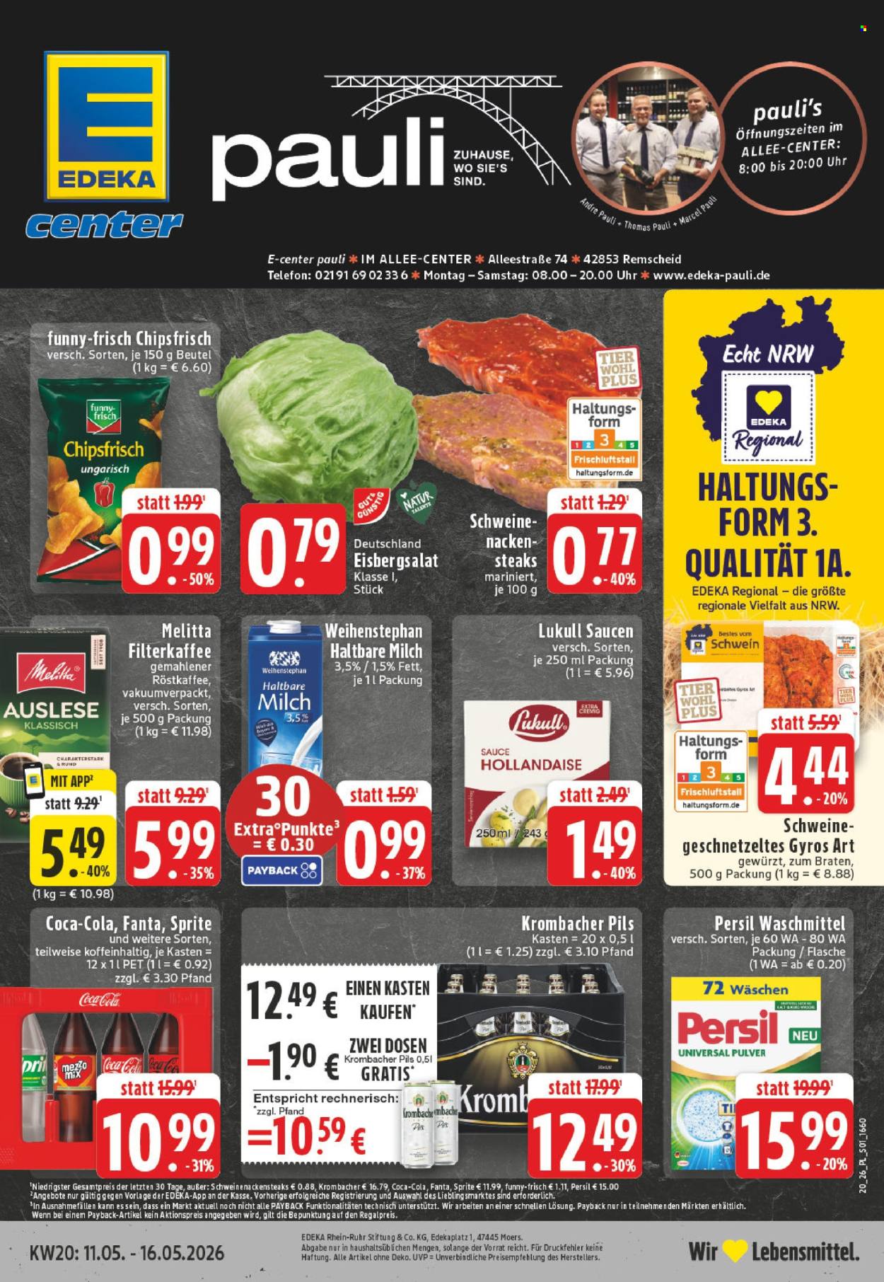 E center Prospekte  - 11.05.2026 - 16.05.2026. Seite 1