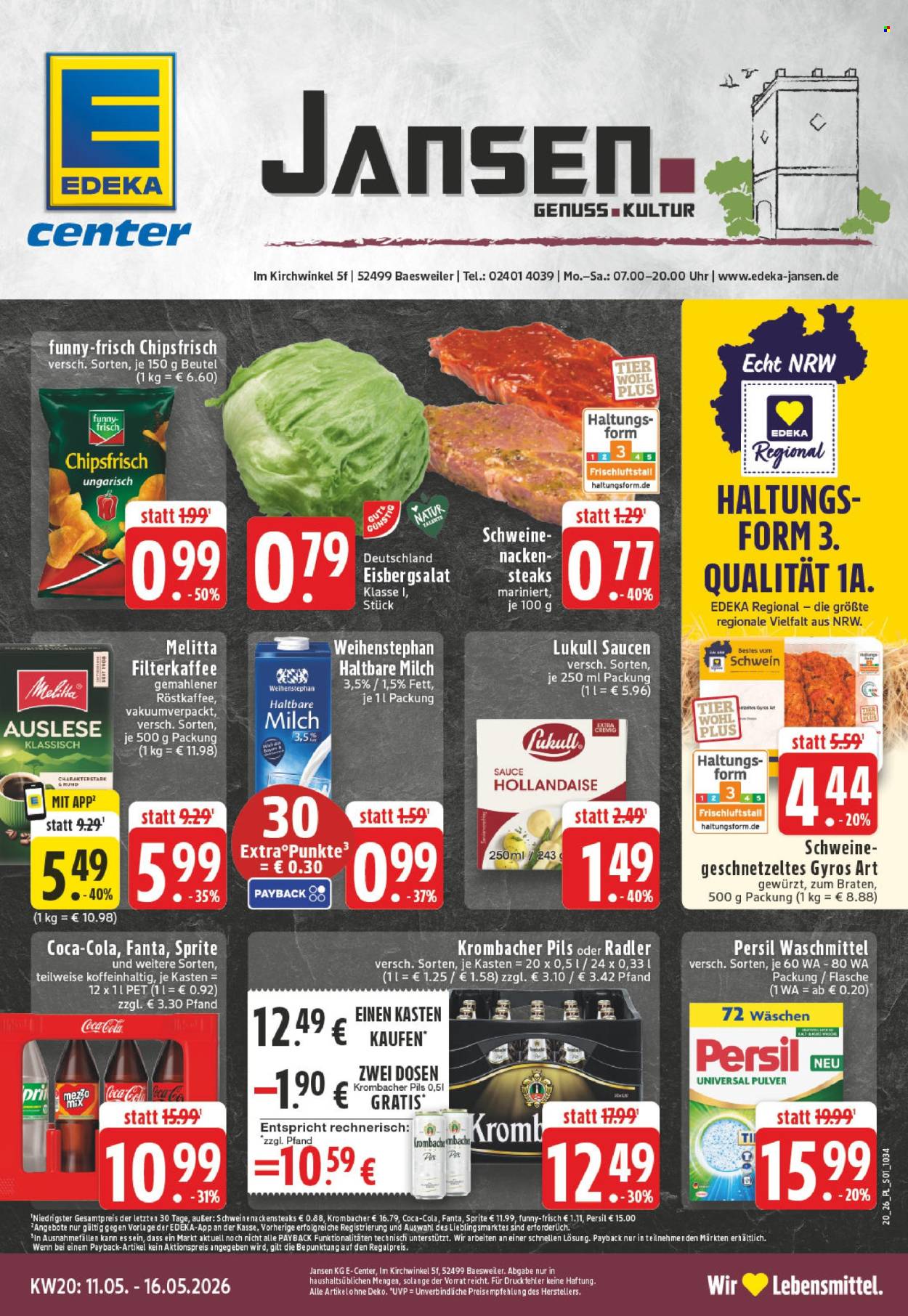 E center Prospekte  - 11.05.2026 - 16.05.2026. Seite 1