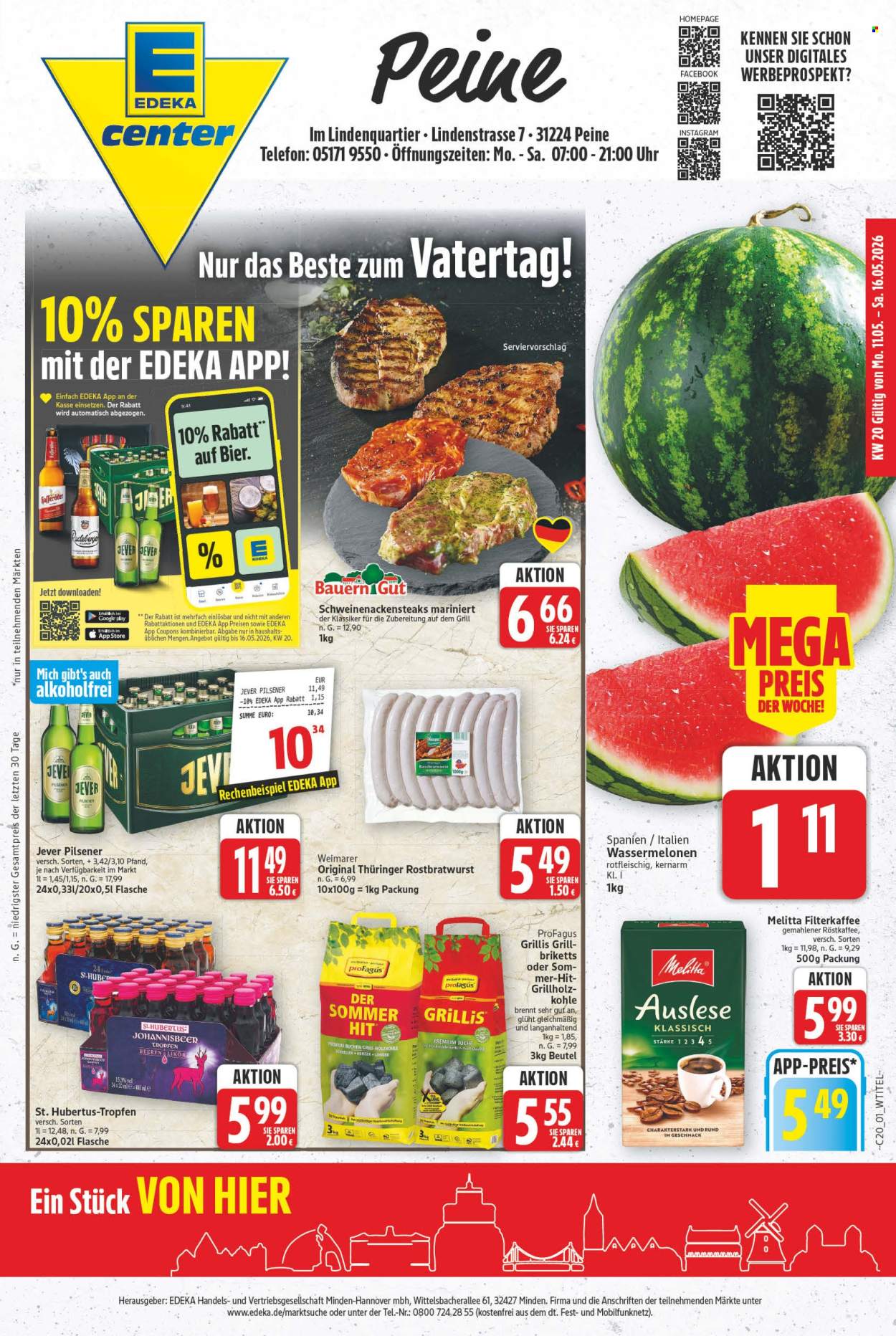 E center Prospekte  - 11.05.2026 - 16.05.2026. Seite 1