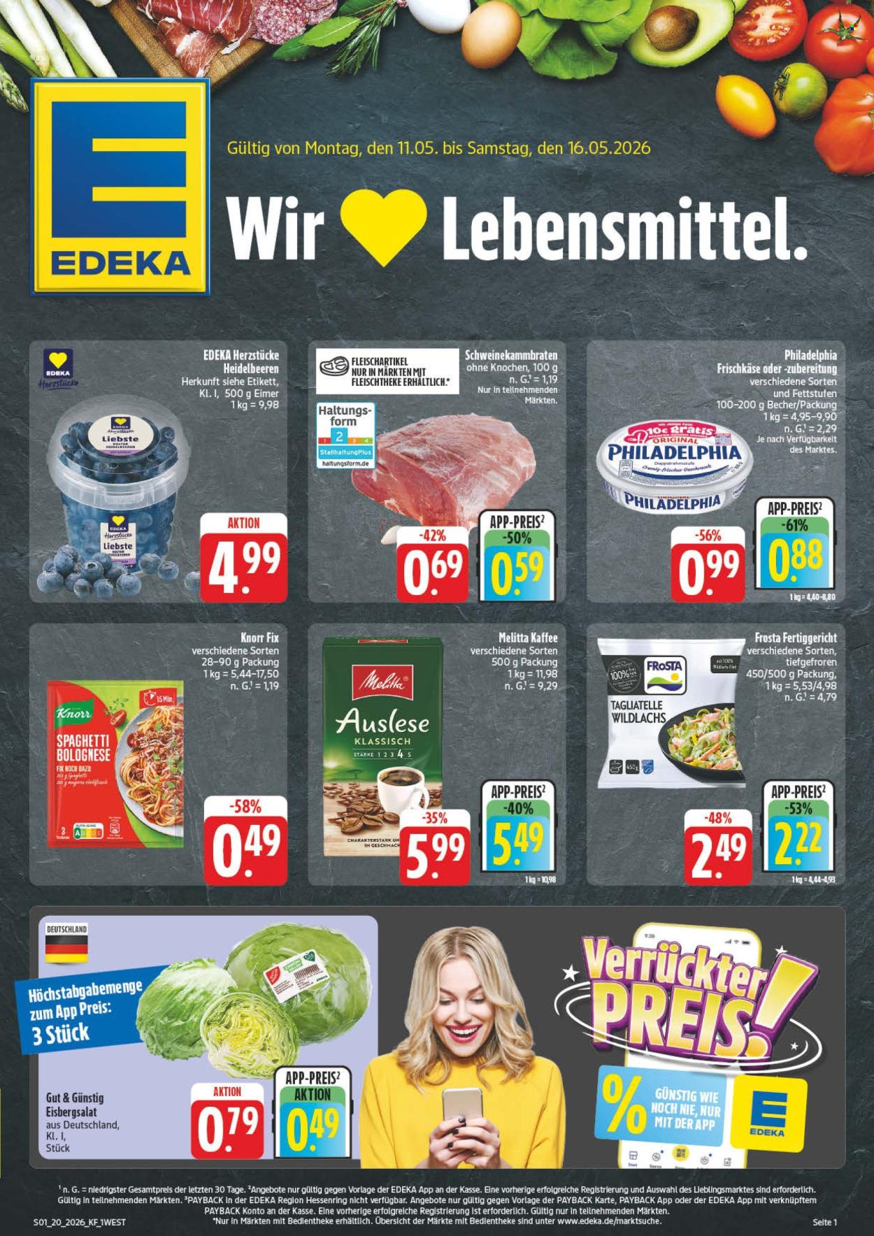Edeka Prospekte  - 11.05.2026 - 16.05.2026. Seite 1