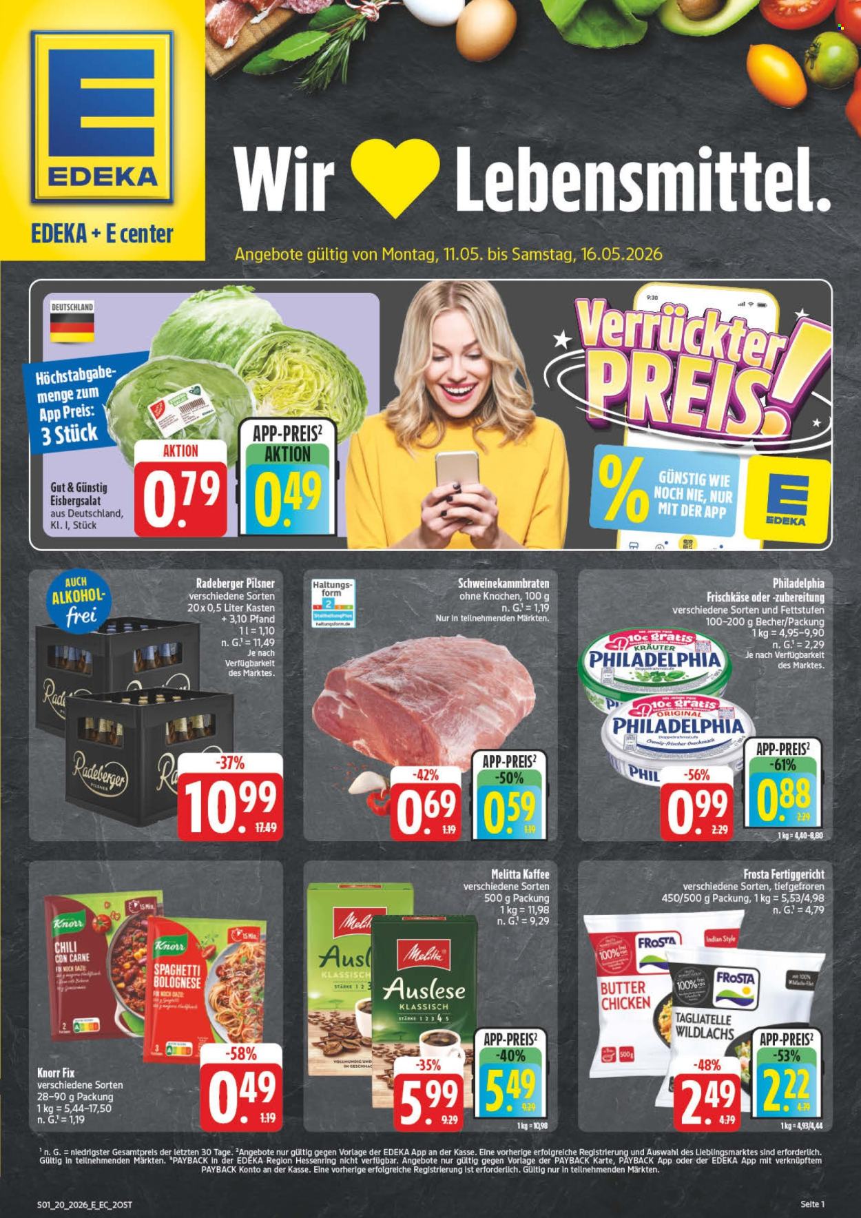 Edeka Prospekte  - 11.05.2026 - 16.05.2026. Seite 1