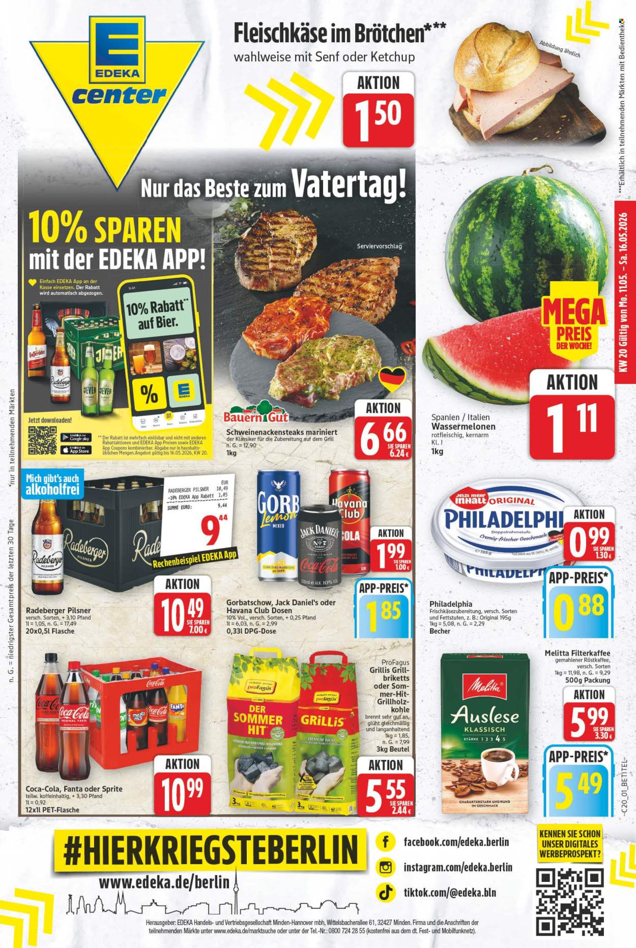 E center Prospekte  - 11.05.2026 - 16.05.2026. Seite 1