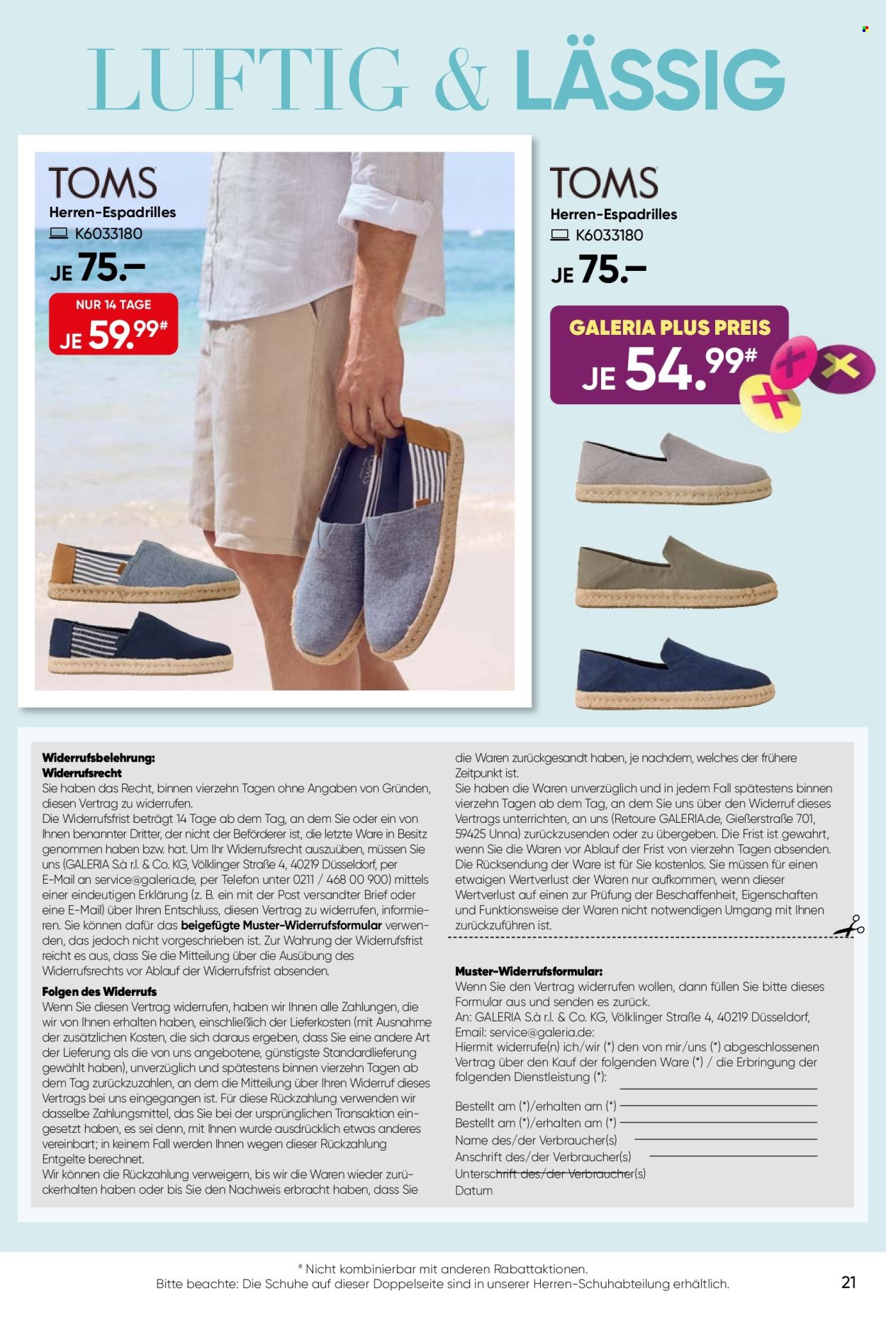 GALERIA Karstadt Kaufhof Prospekte  - 11.05.2026 - 24.05.2026. Seite 21