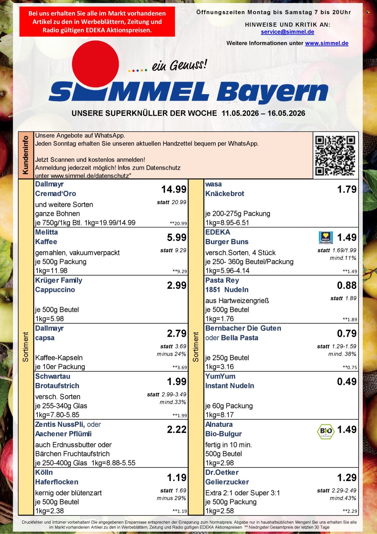 Edeka Prospekte  - 11.05.2026 - 16.05.2026. Seite 1