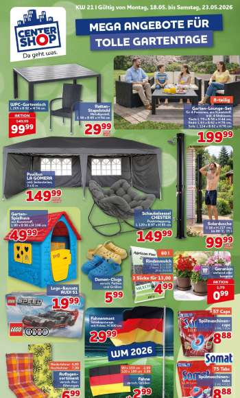 Prospekte CENTERSHOP - 18.05.2026 - 23.05.2026.