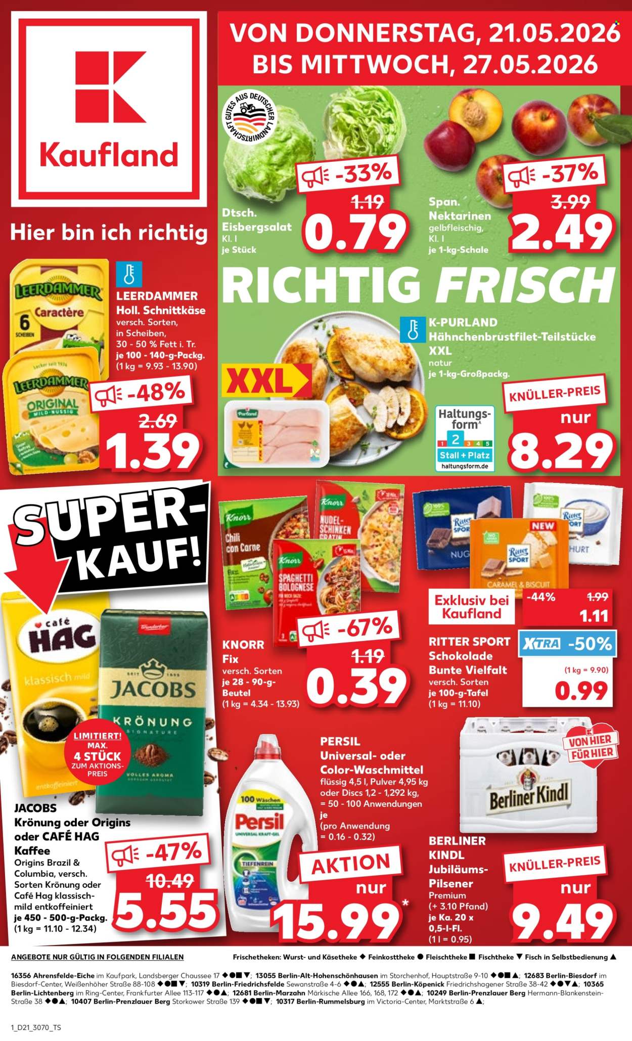 Kaufland Prospekte  - 21.05.2026 - 27.05.2026. Seite 1