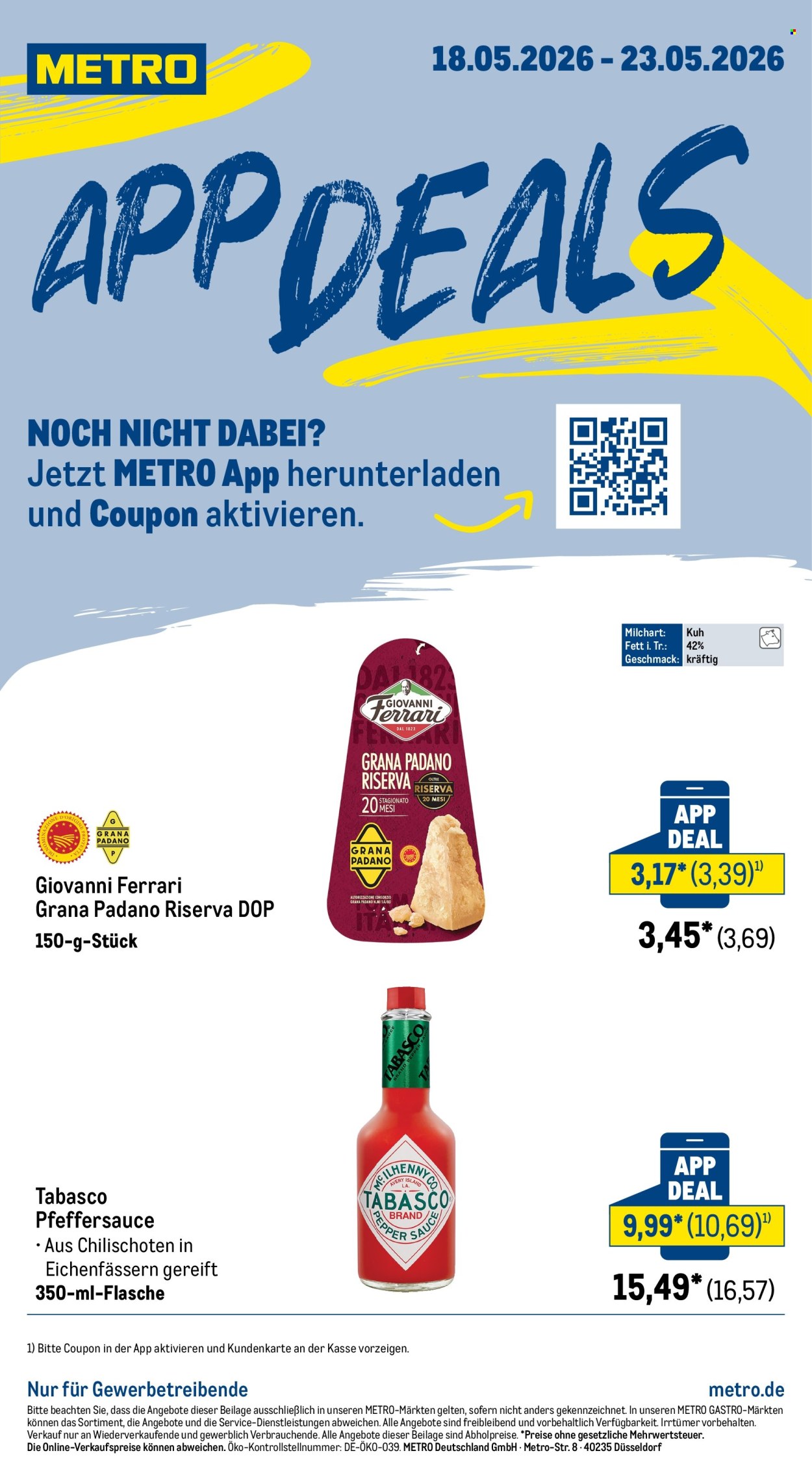 Metro Prospekte  - 18.05.2026 - 23.05.2026. Seite 1