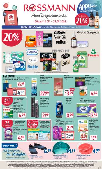 Prospekte Rossmann - 18.05.2026 - 22.05.2026.