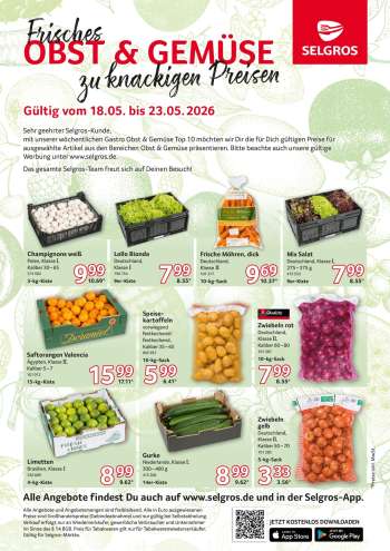 Prospekte Selgros - 18.05.2026 - 23.05.2026.