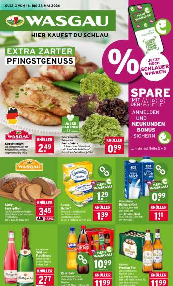 Prospekte Wasgau - 18.05.2026 - 23.05.2026.