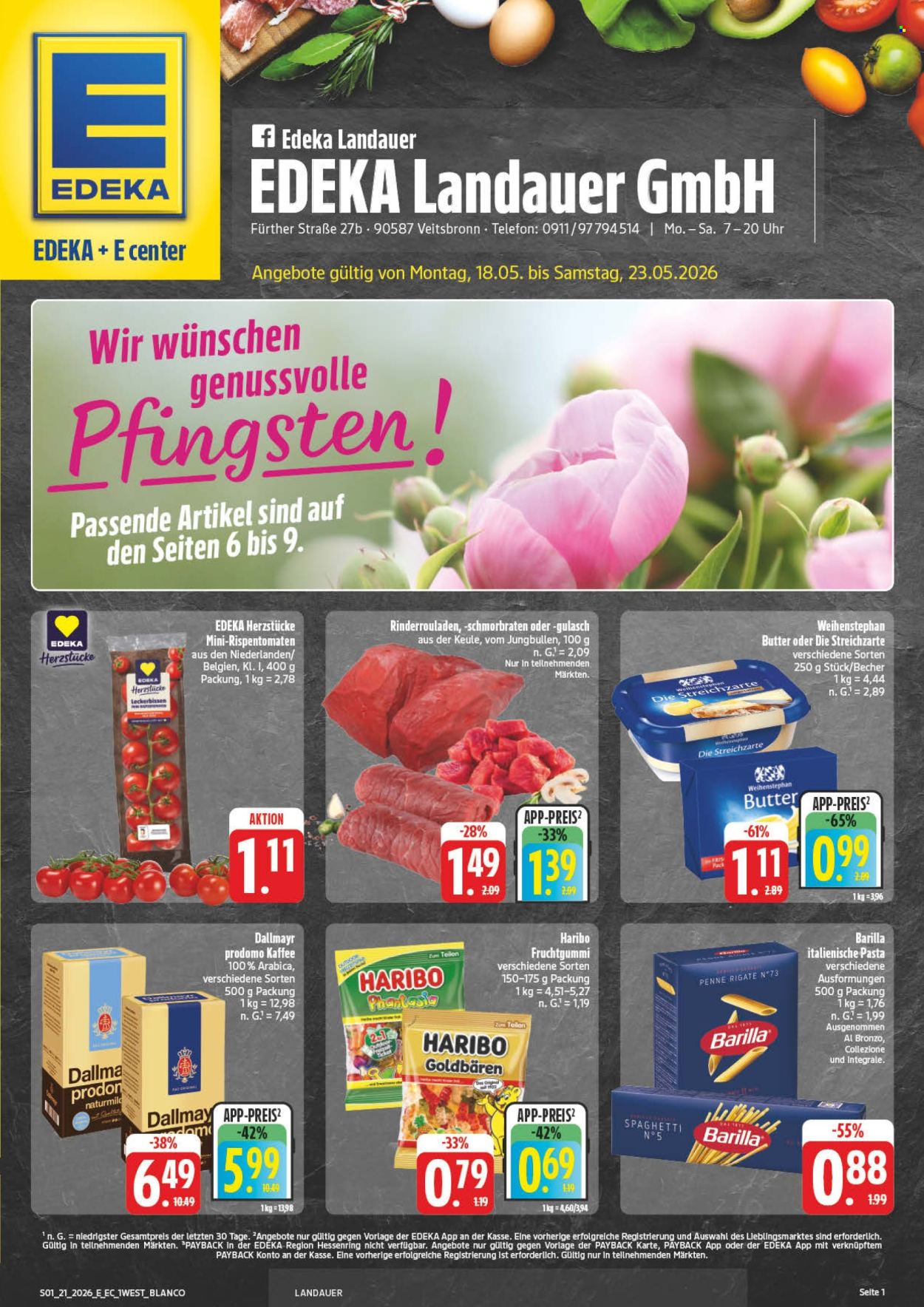 Edeka Prospekte  - 18.05.2026 - 23.05.2026. Seite 1