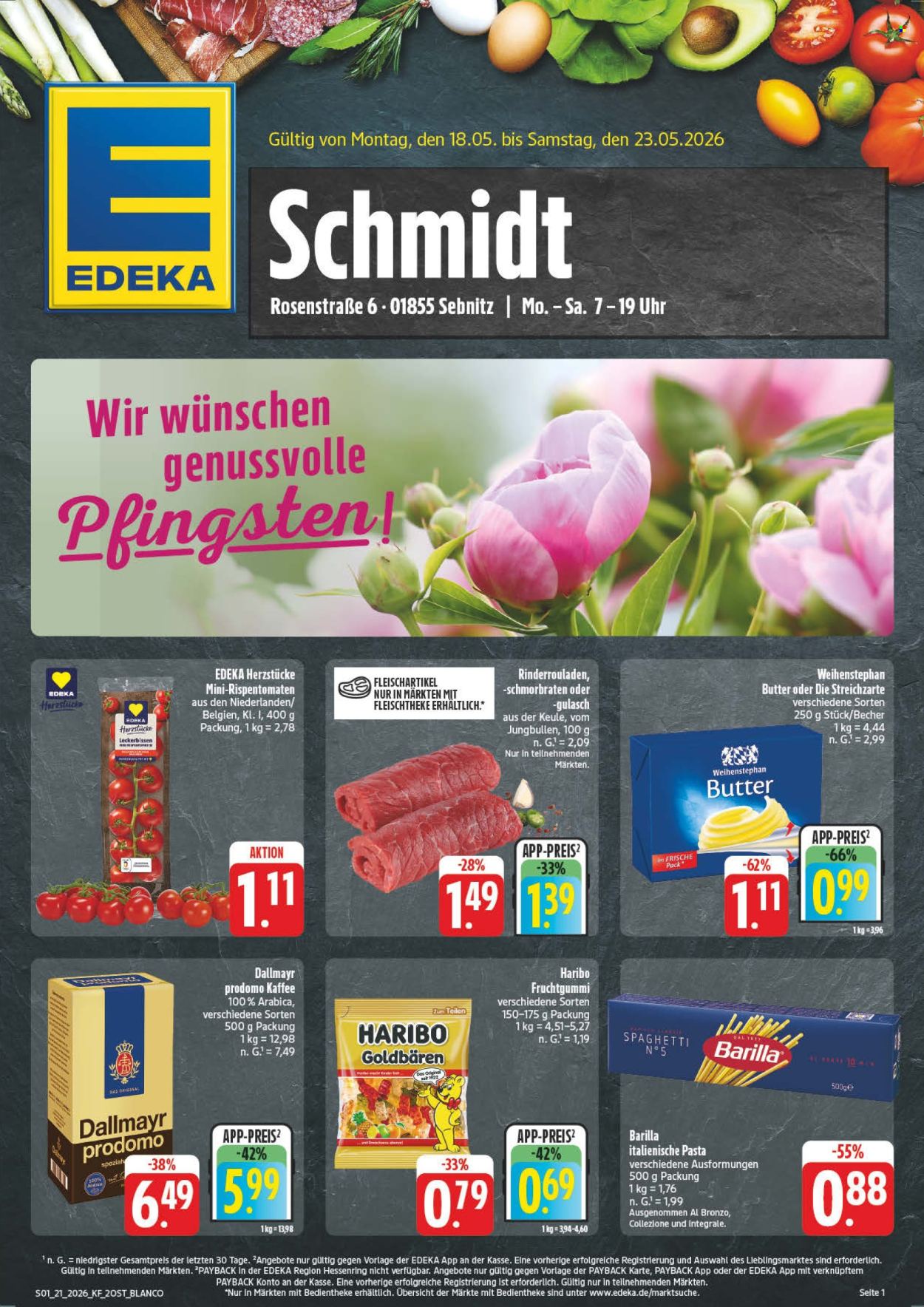 Edeka Prospekte  - 18.05.2026 - 23.05.2026. Seite 1
