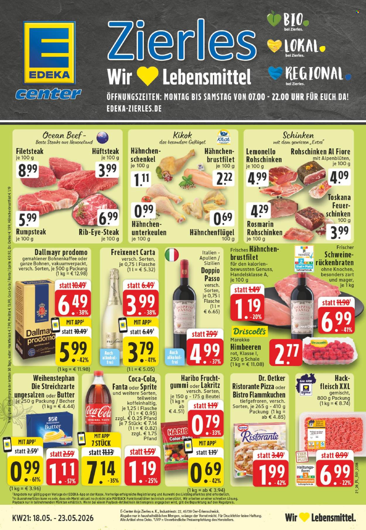 E center Prospekte  - 18.05.2026 - 23.05.2026. Seite 1