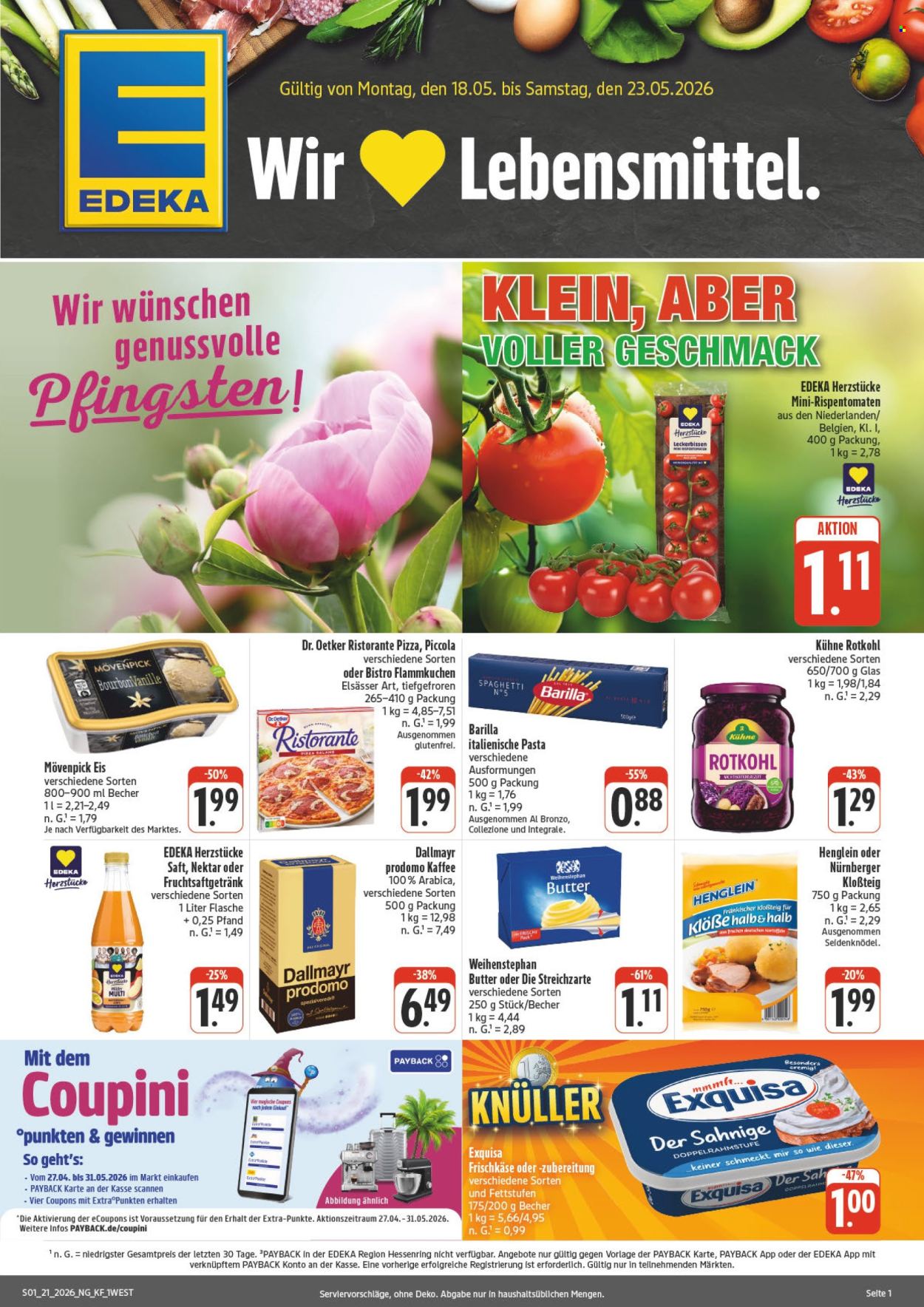 Edeka Prospekte  - 18.05.2026 - 23.05.2026. Seite 1