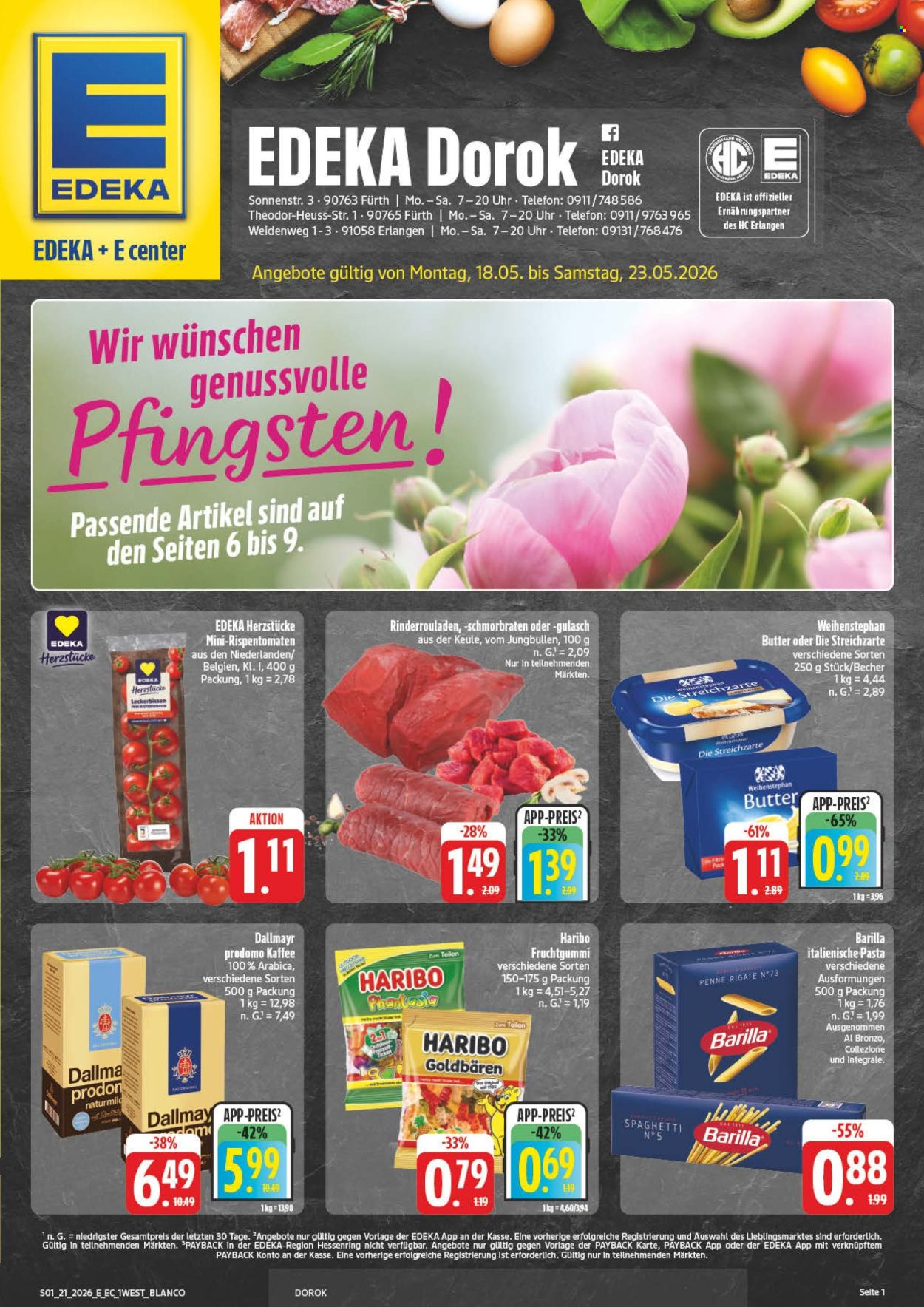 Edeka Prospekte  - 18.05.2026 - 23.05.2026. Seite 1