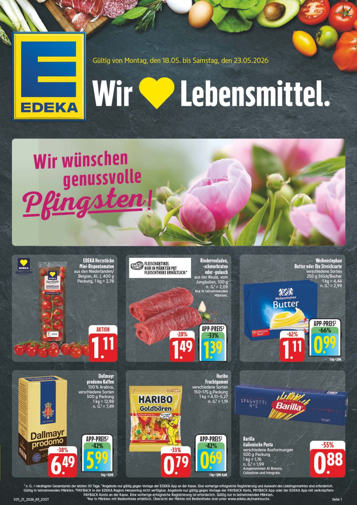Edeka Prospekte  - 18.05.2026 - 23.05.2026. Seite 1