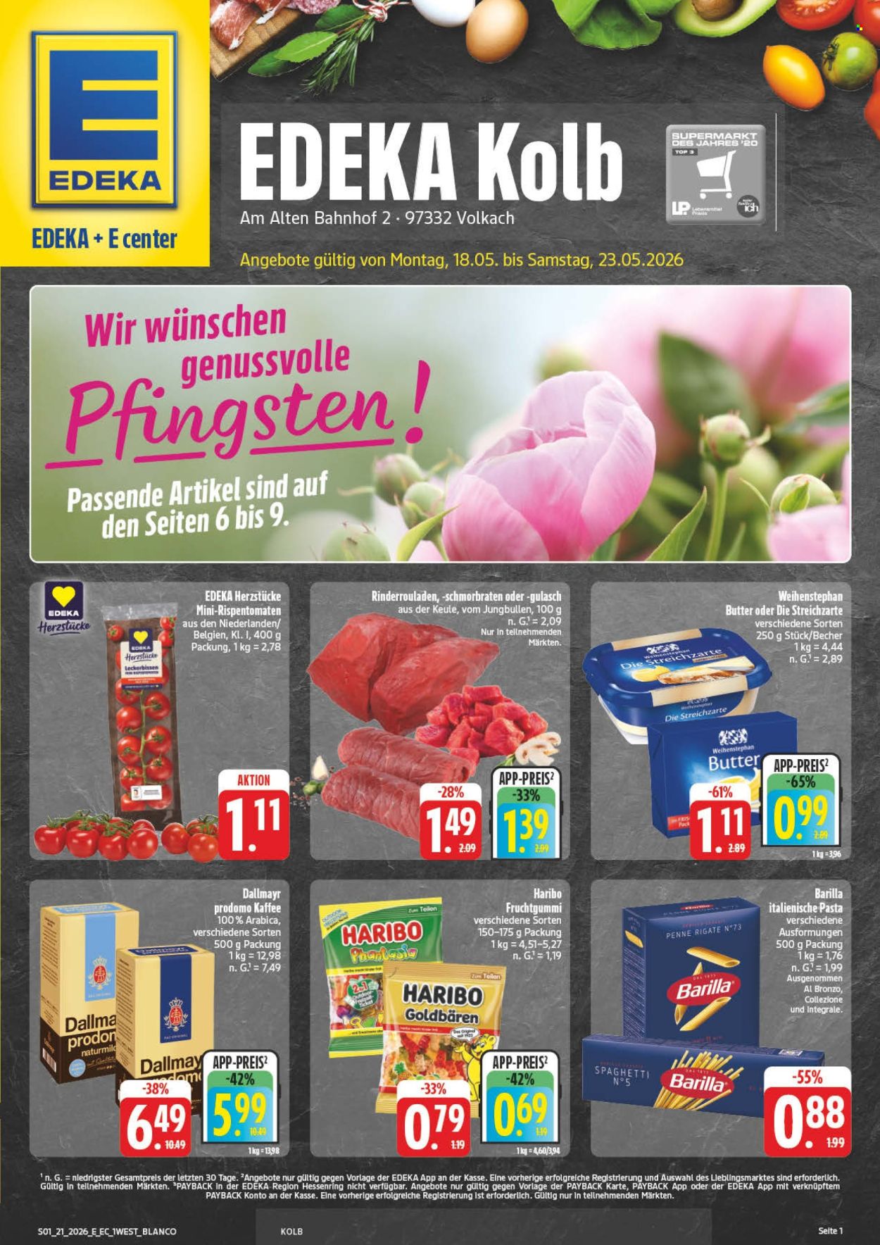 Edeka Prospekte  - 18.05.2026 - 23.05.2026. Seite 1