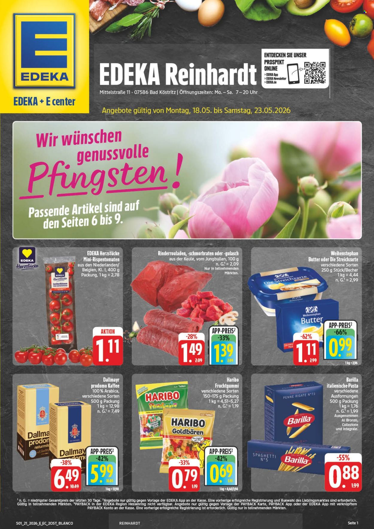 Edeka Prospekte  - 18.05.2026 - 23.05.2026. Seite 1
