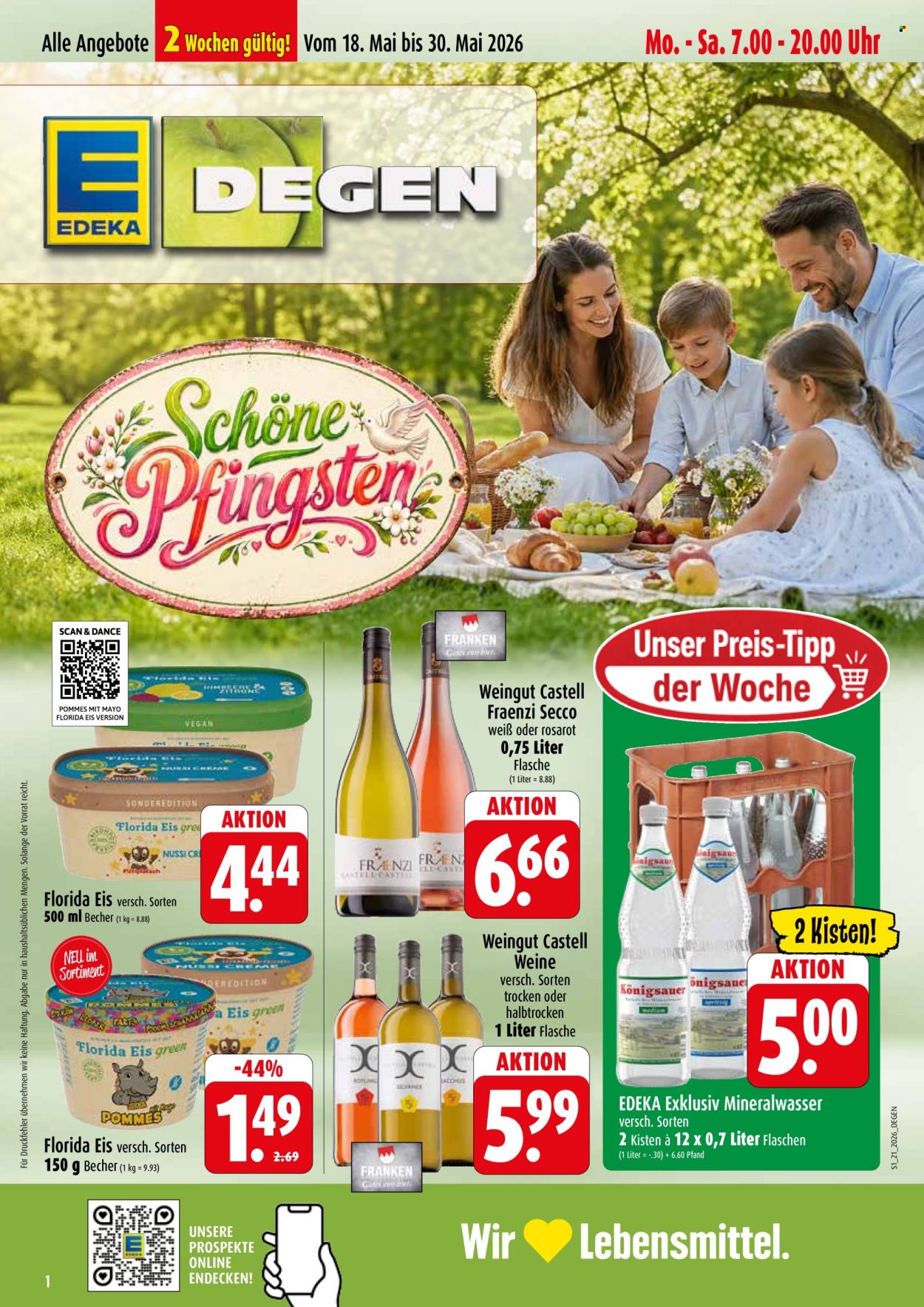 Edeka Prospekte  - 18.05.2026 - 23.05.2026. Seite 1