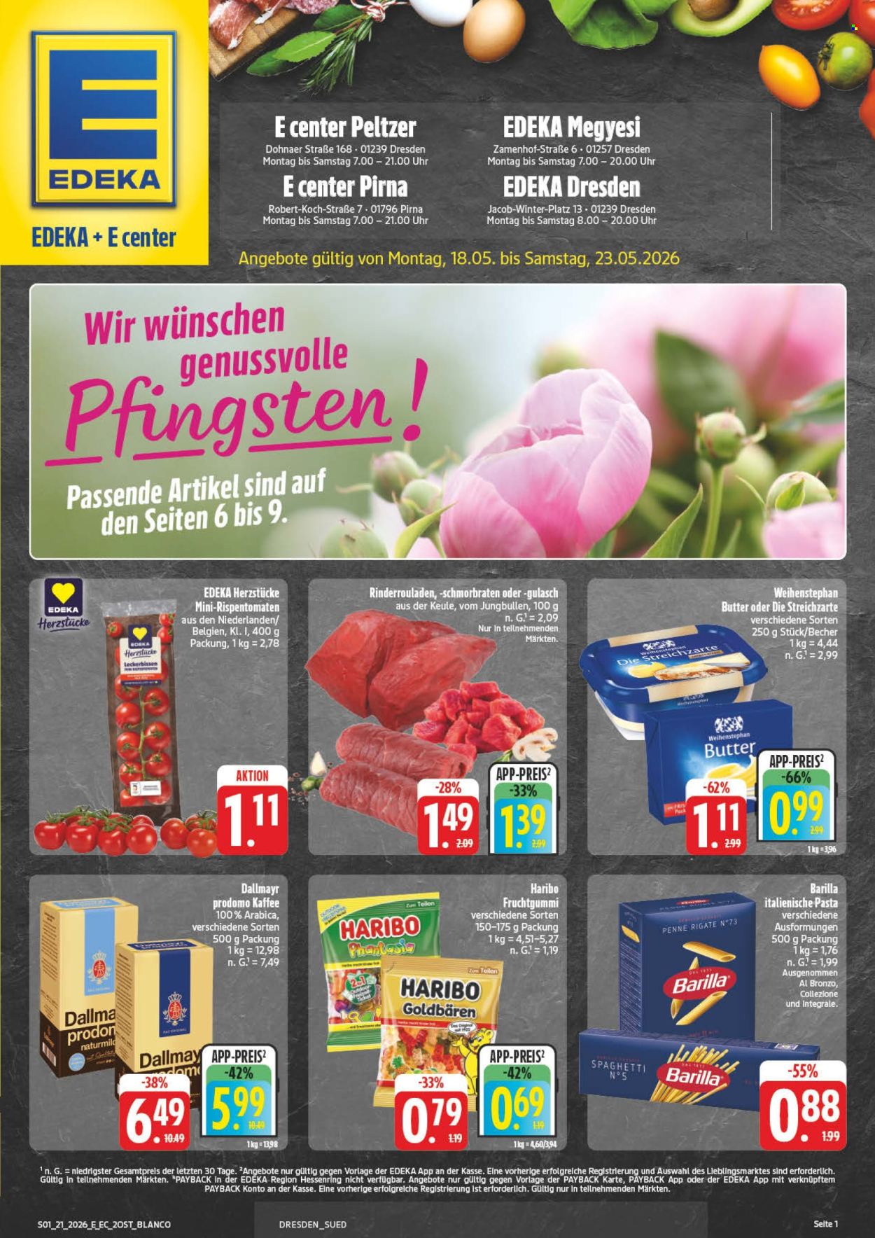 Edeka Prospekte  - 18.05.2026 - 23.05.2026. Seite 1