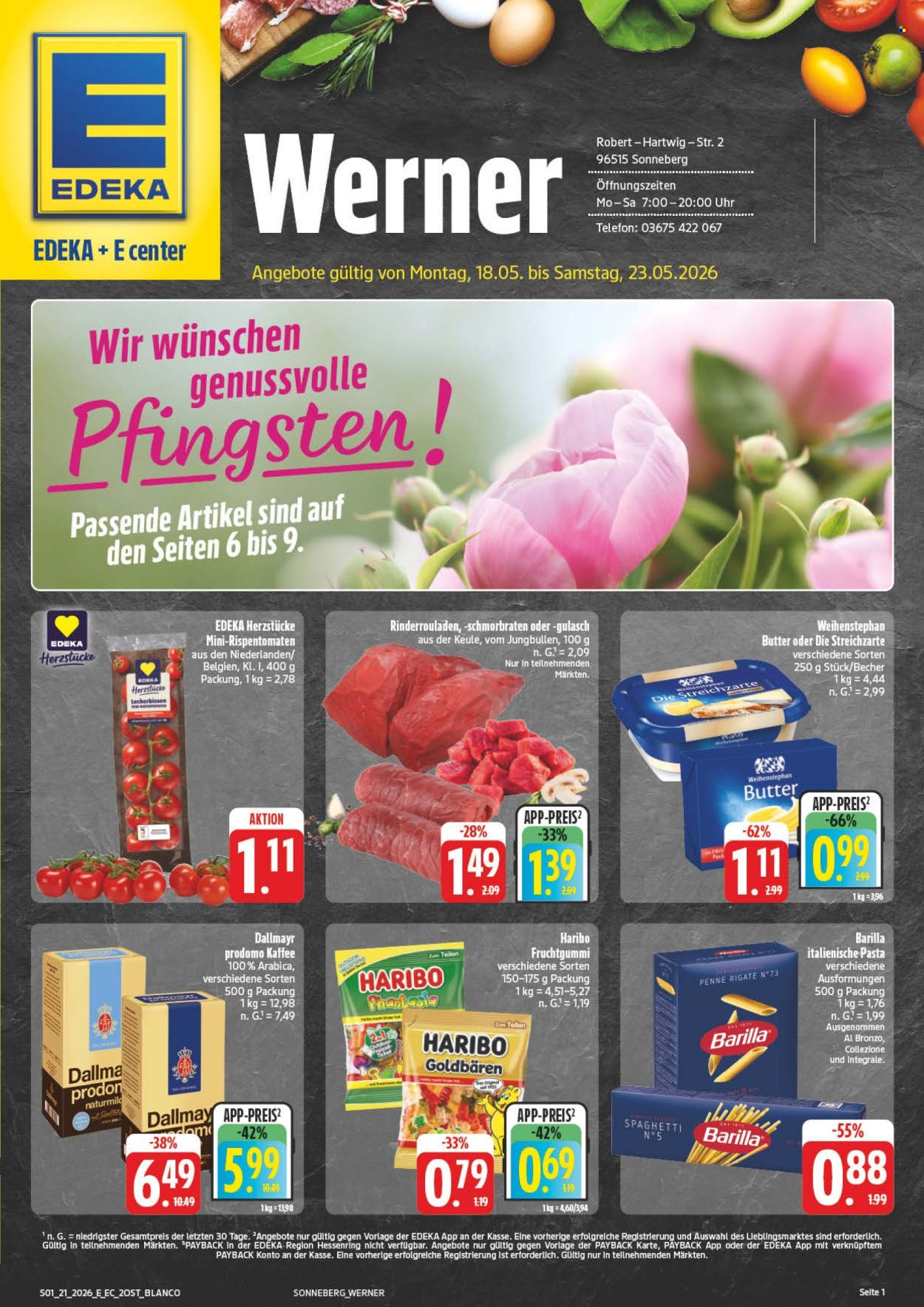 Edeka Prospekte  - 18.05.2026 - 23.05.2026. Seite 1