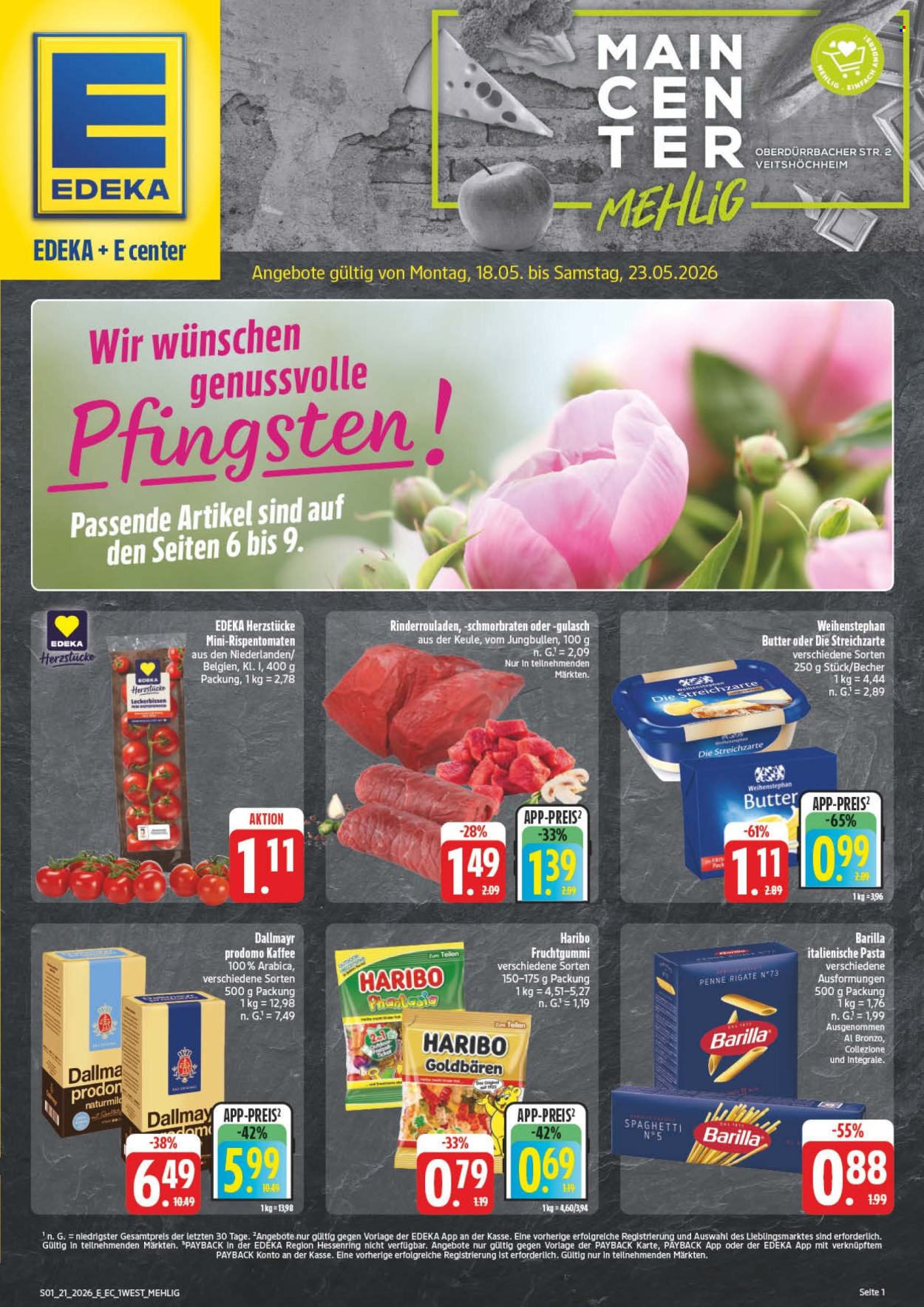 E center Prospekte  - 18.05.2026 - 23.05.2026. Seite 1