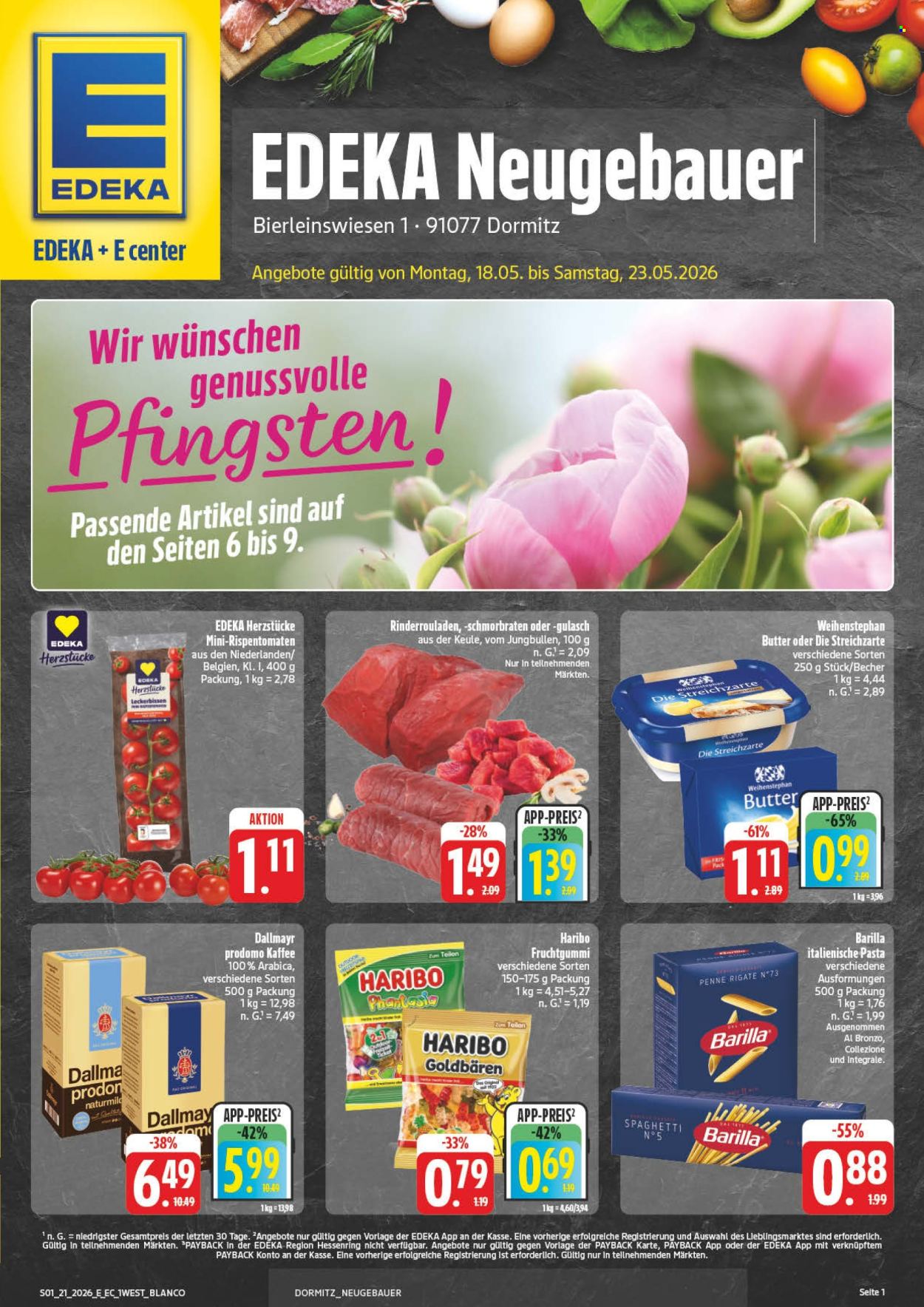 Edeka Prospekte  - 18.05.2026 - 23.05.2026. Seite 1