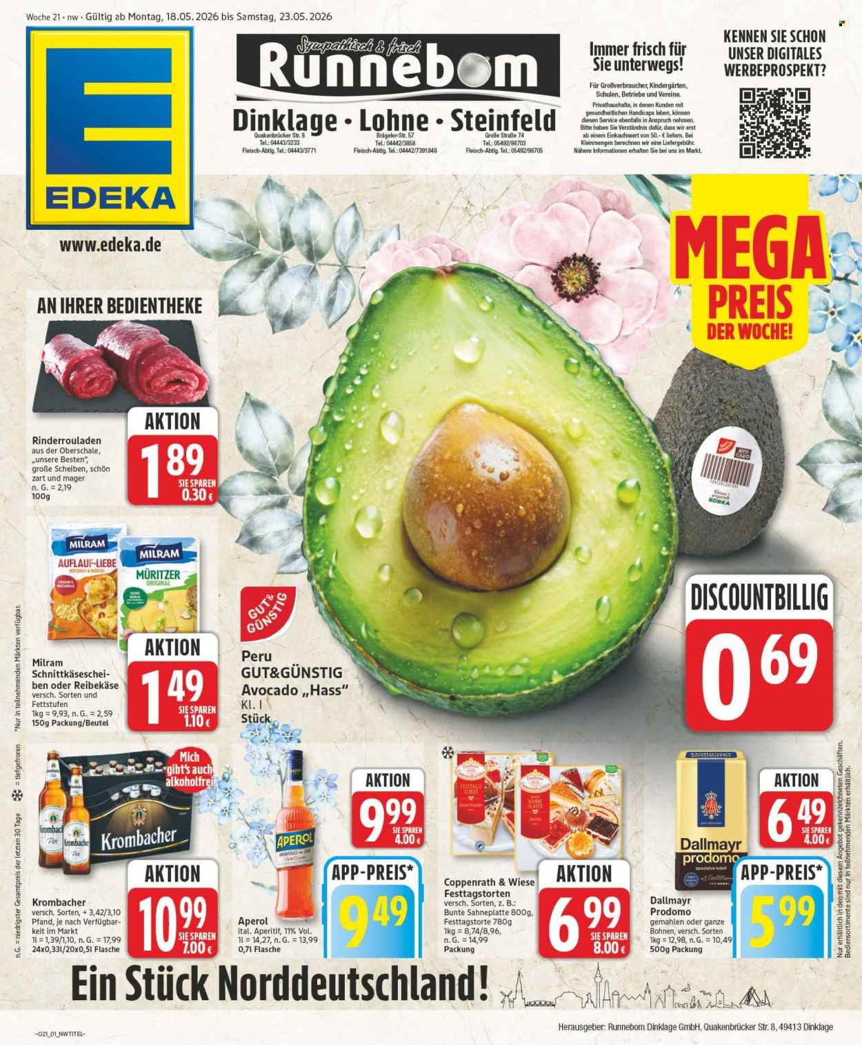 Edeka Prospekte  - 18.05.2026 - 23.05.2026. Seite 1