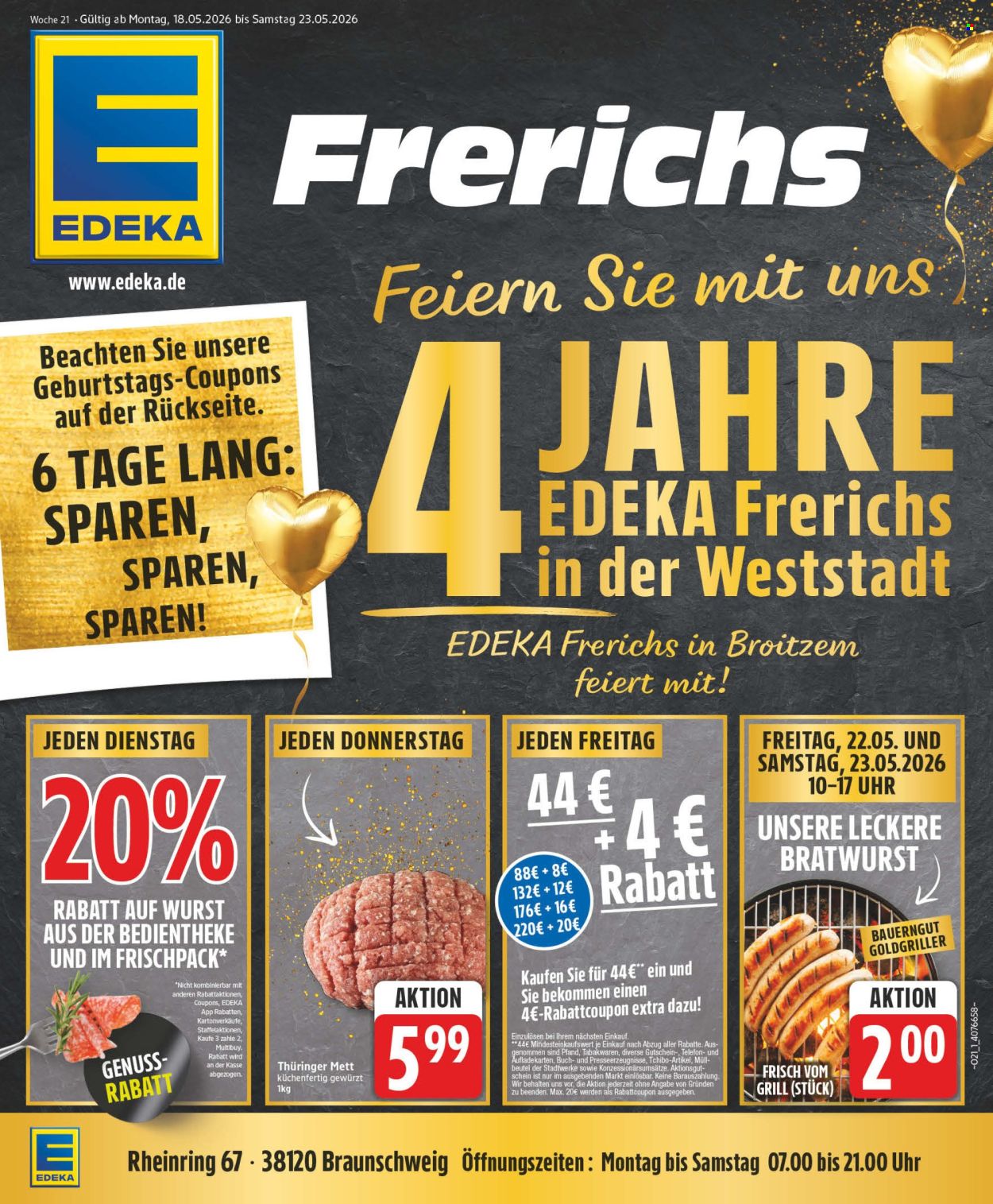 Edeka Prospekte  - 18.05.2026 - 23.05.2026. Seite 1