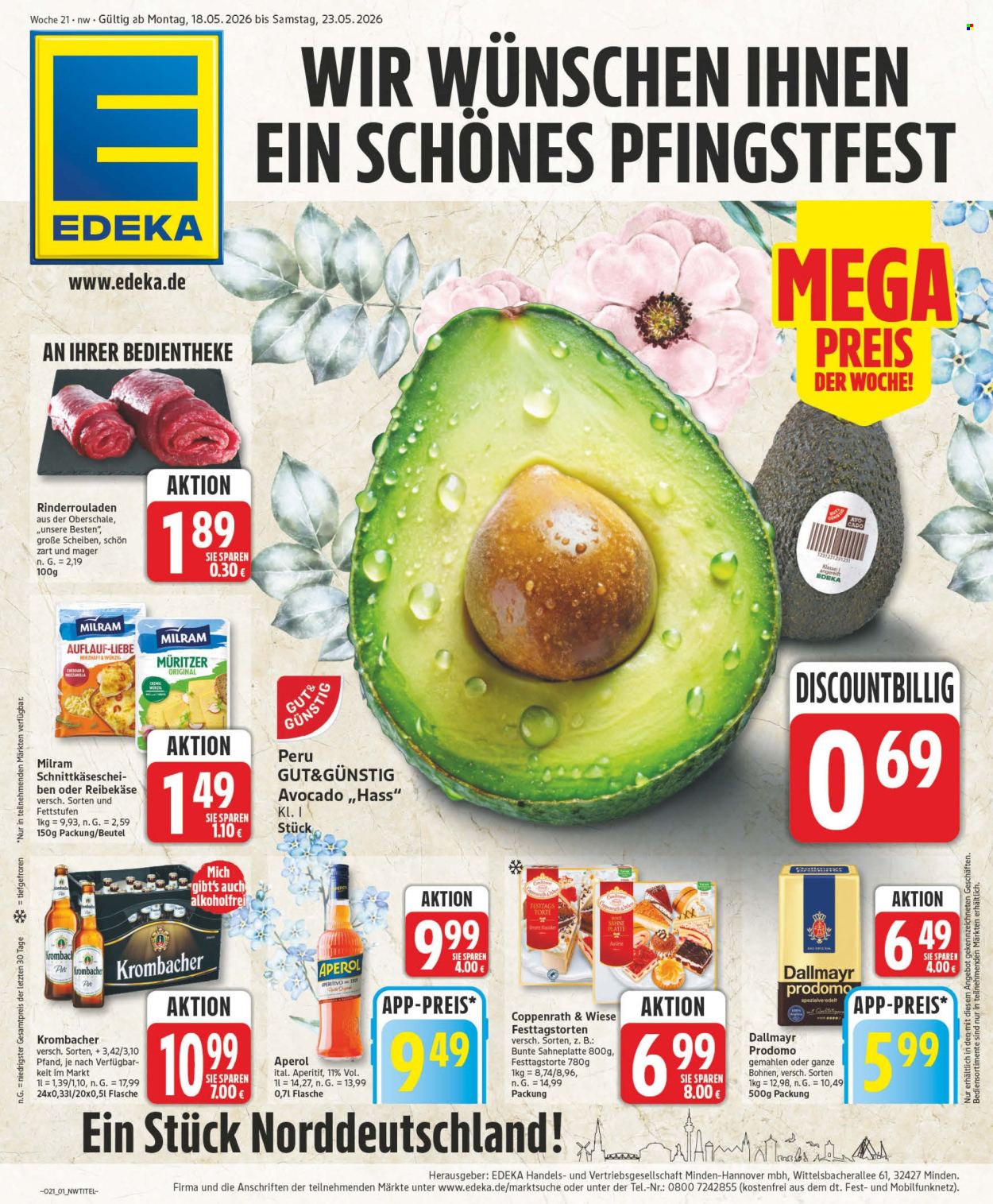 Edeka Prospekte  - 18.05.2026 - 23.05.2026. Seite 1