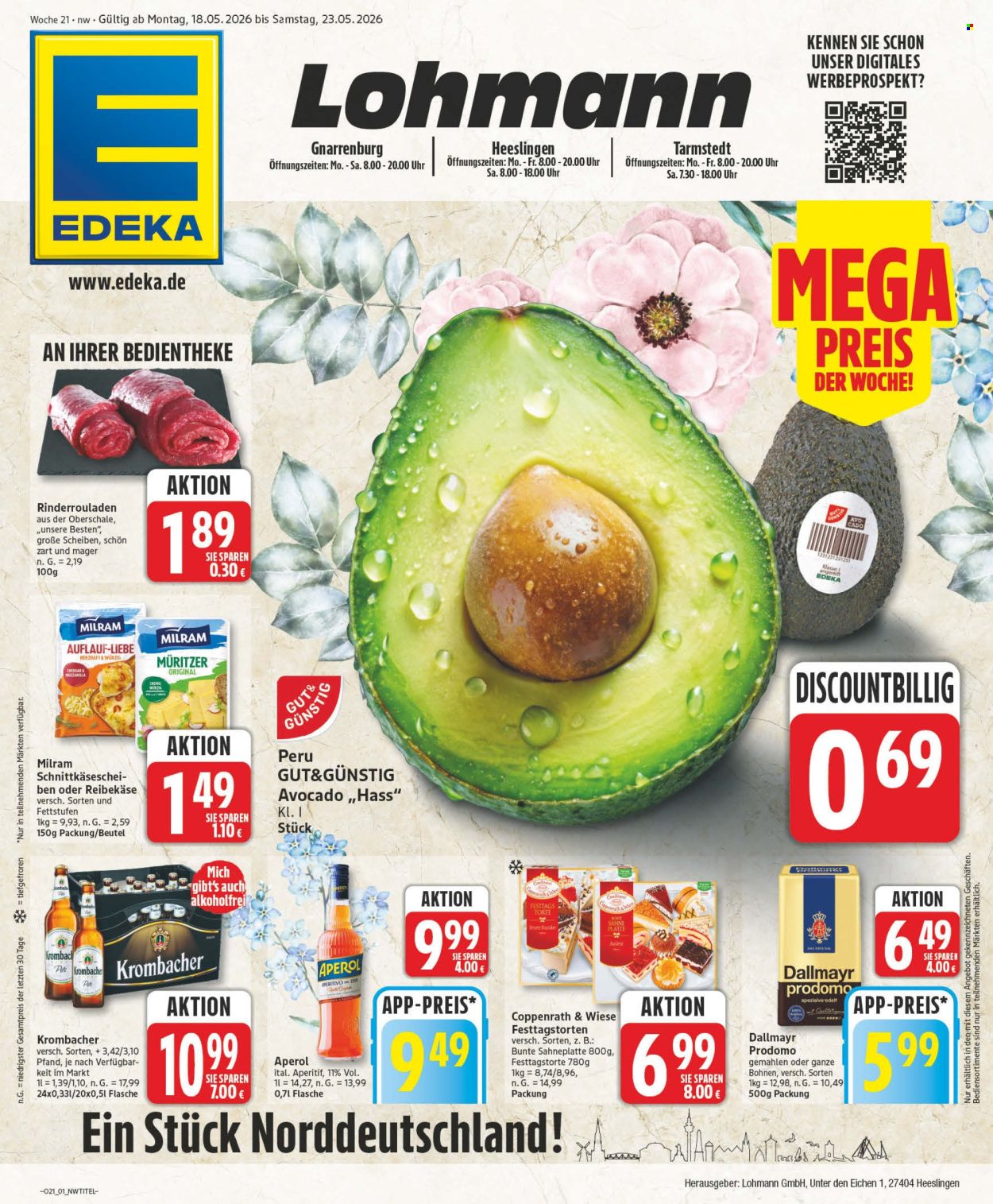 Edeka Prospekte  - 18.05.2026 - 23.05.2026. Seite 1