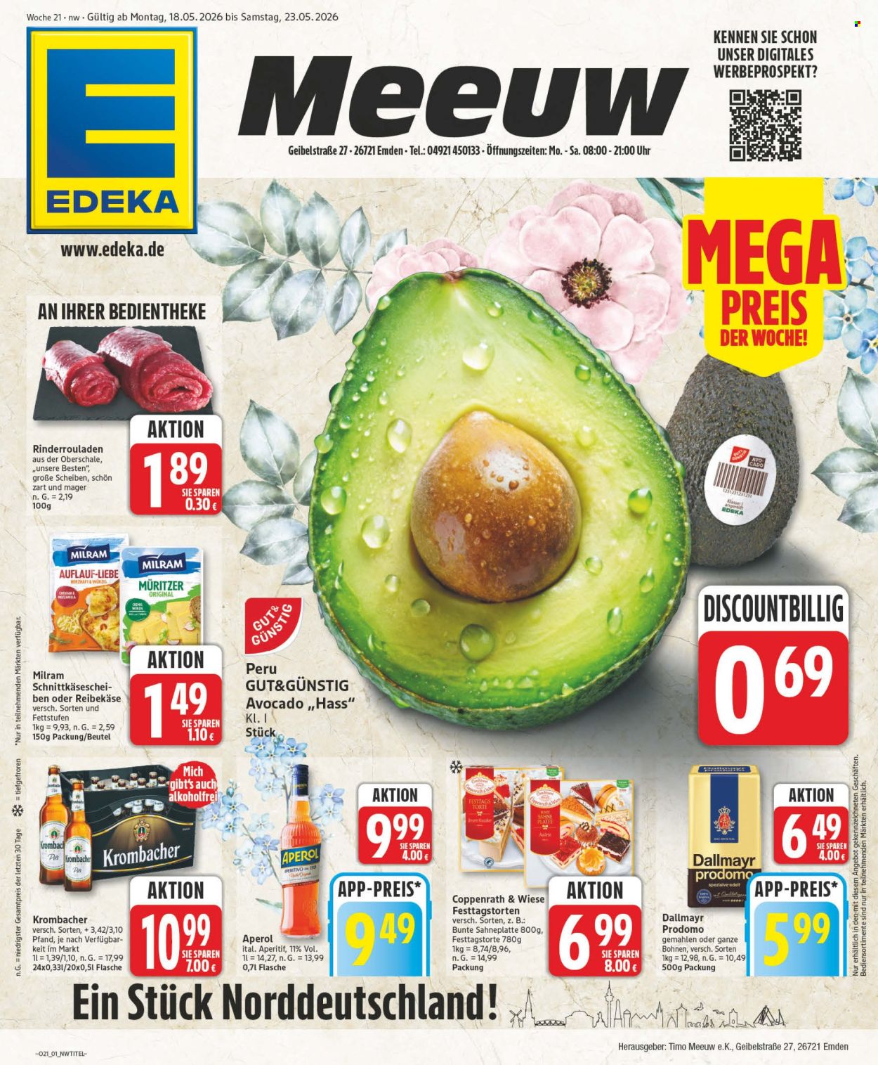 Edeka Prospekte  - 18.05.2026 - 23.05.2026. Seite 1