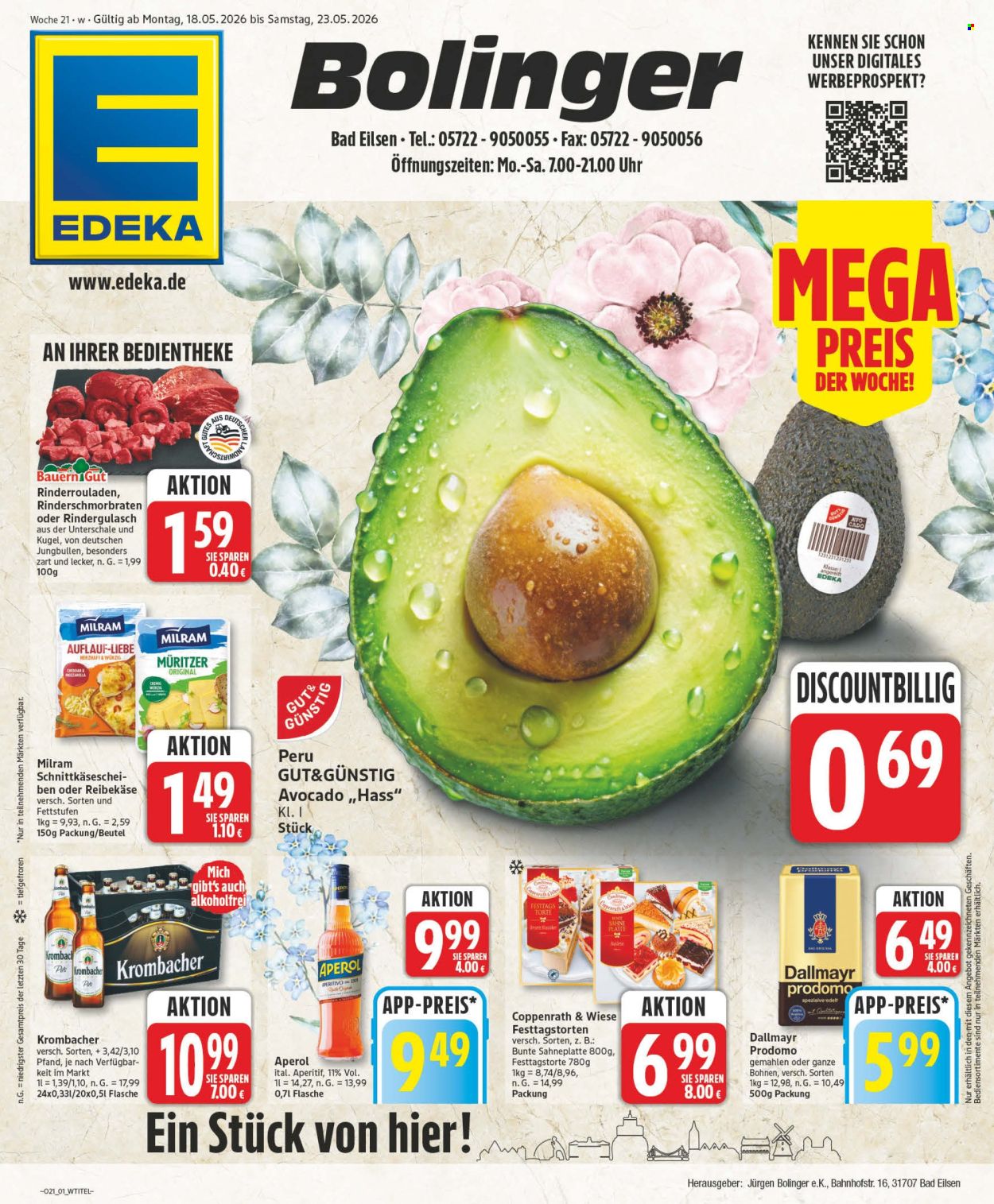 Edeka Prospekte  - 18.05.2026 - 23.05.2026. Seite 1
