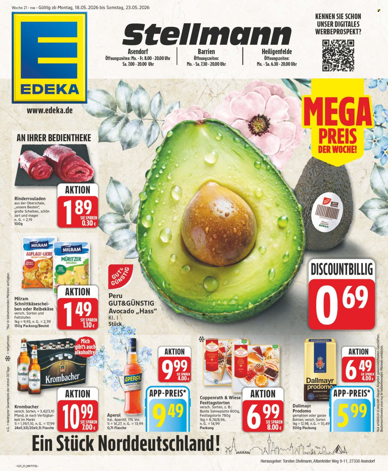 Edeka Prospekte  - 18.05.2026 - 23.05.2026. Seite 1
