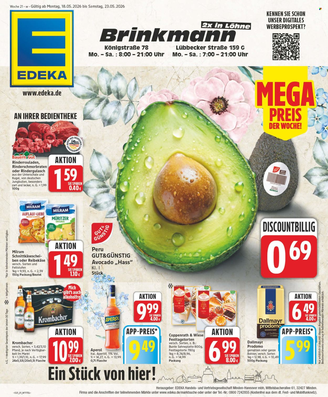 Edeka Prospekte  - 18.05.2026 - 23.05.2026. Seite 1