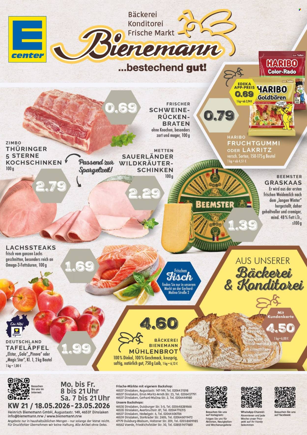 E center Prospekte  - 18.05.2026 - 23.05.2026. Seite 1