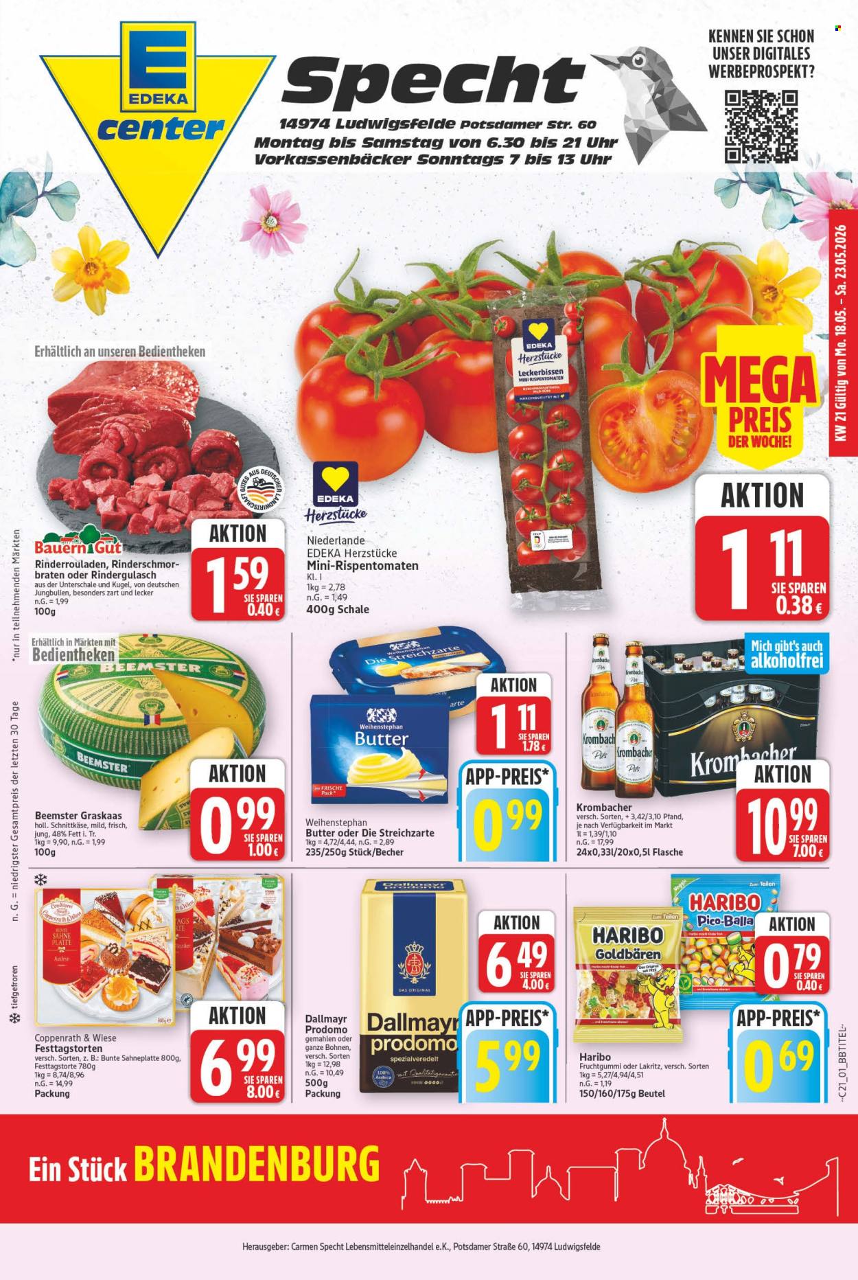 E center Prospekte  - 18.05.2026 - 23.05.2026. Seite 1